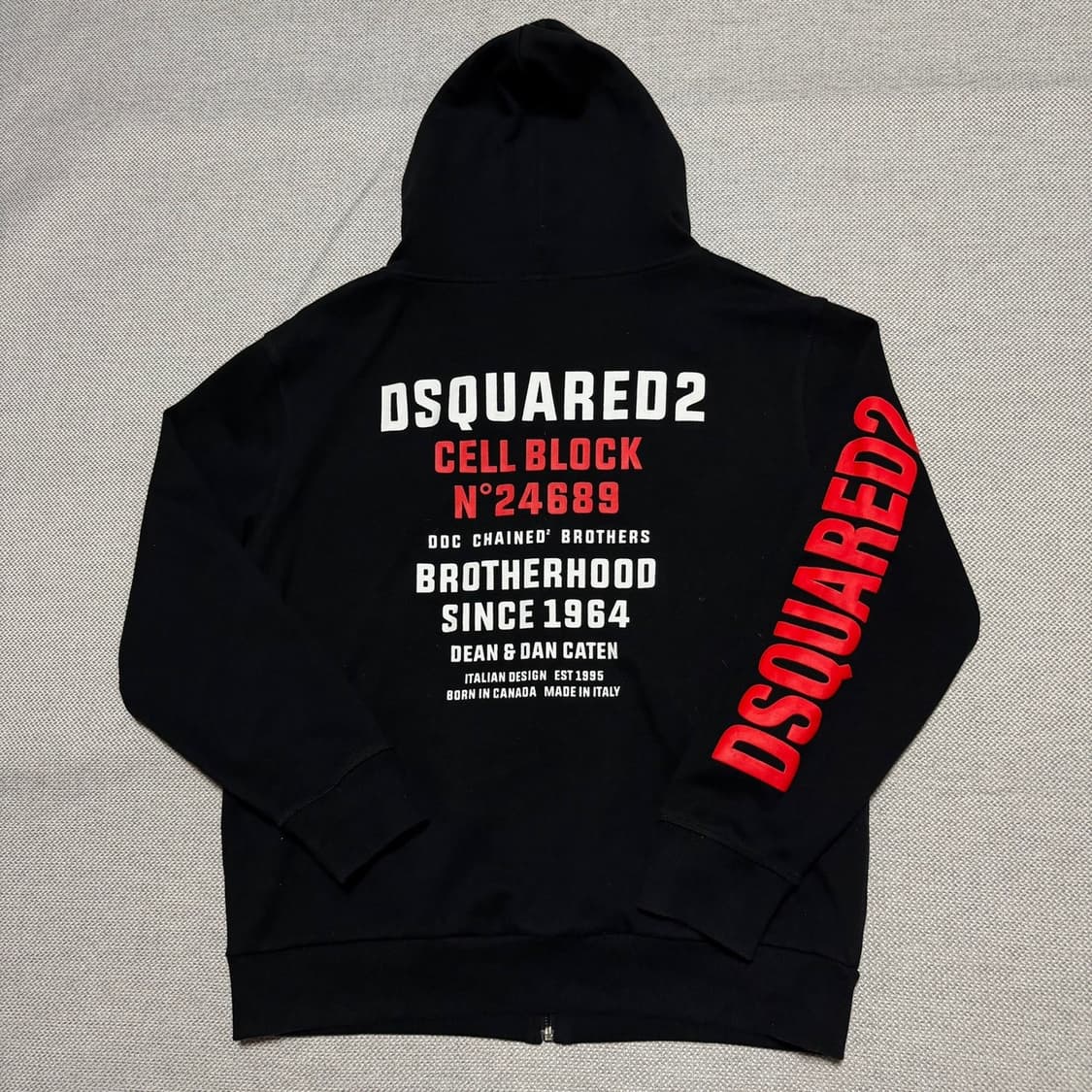 디스퀘어드2 홈 사이드 백프린팅 후드집업 상품이미지5
