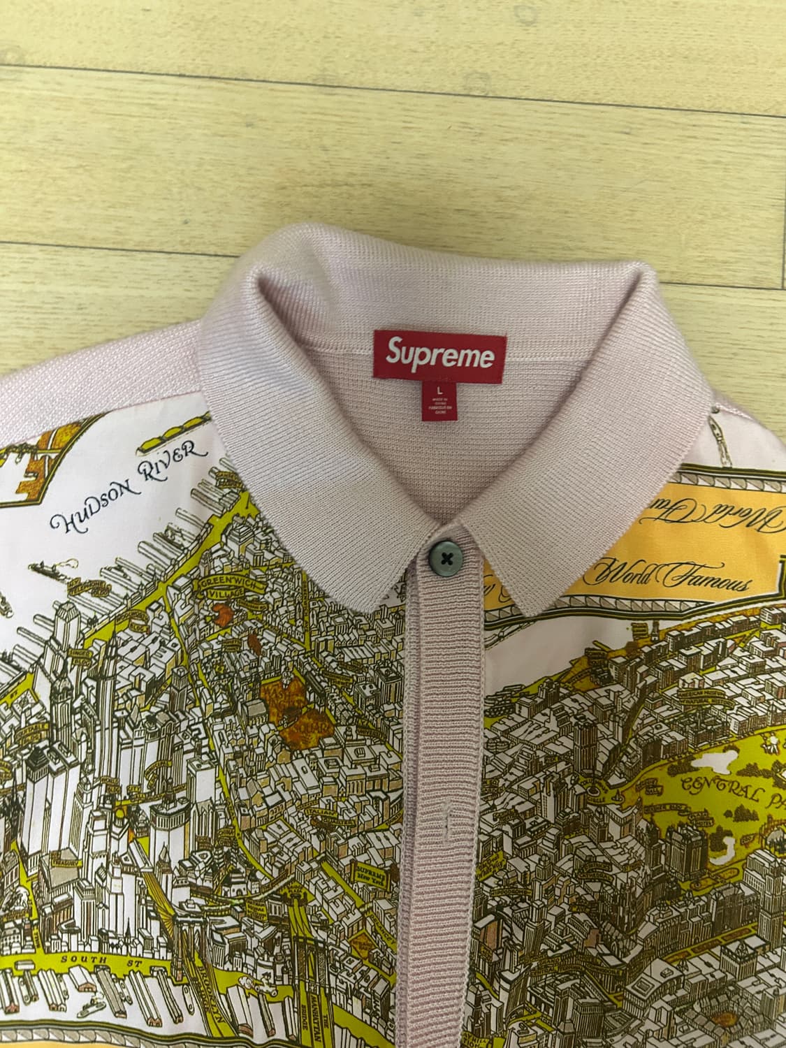 슈프림 실크 맵 가디건 핑크 - 23FW - L 상품이미지6