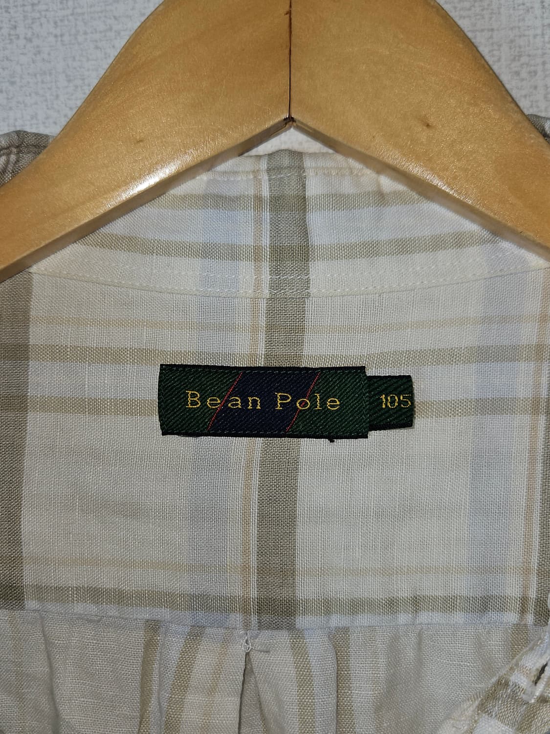 빈폴 클래식 린넨 마 반팔셔츠 체크 105 상품이미지4