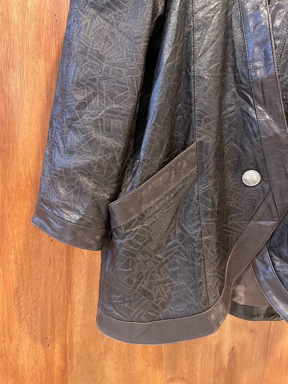 Brown ethnic robe sheepskin jacket  상품이미지7