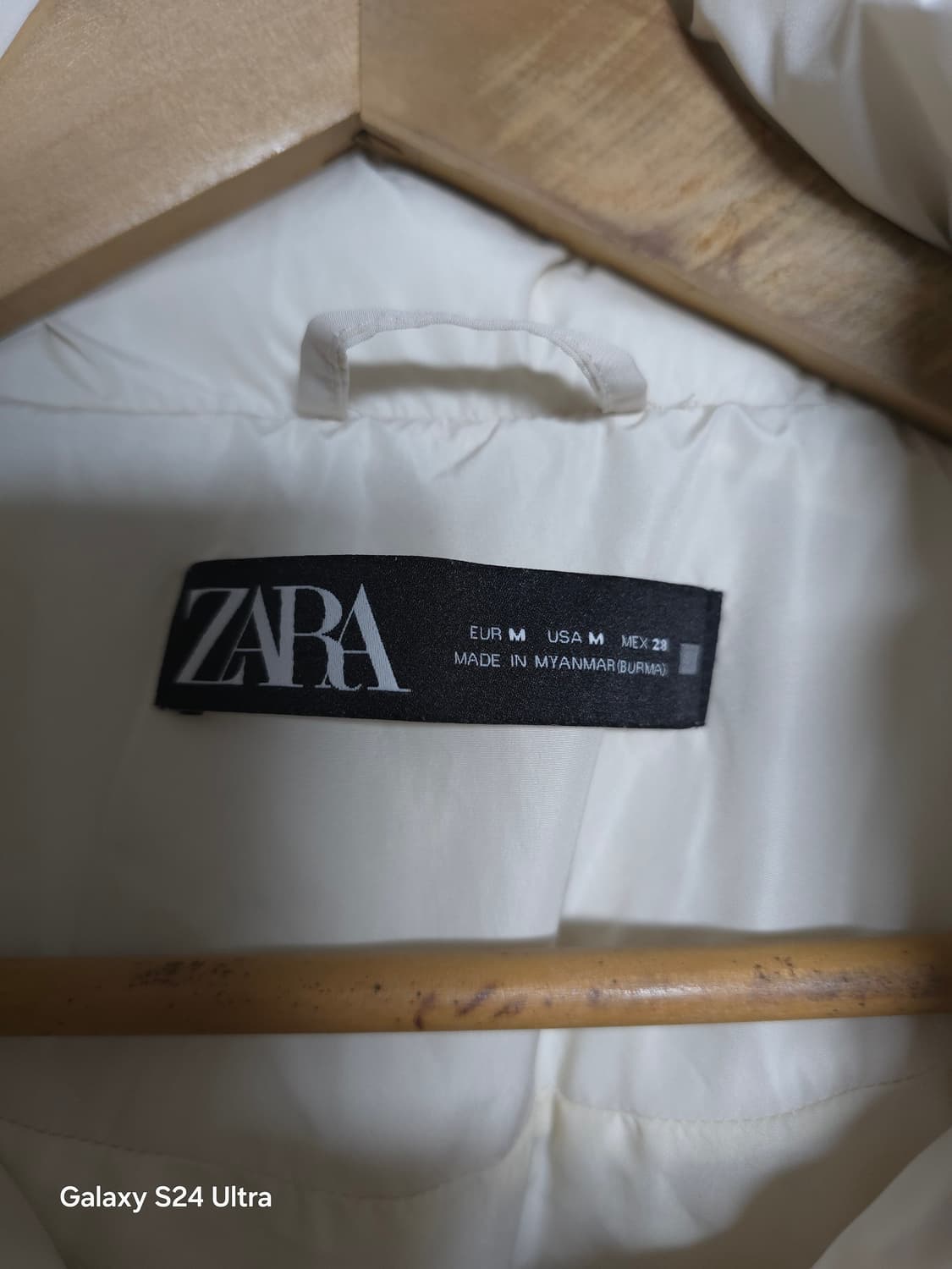 ZARA 자라 아이보리색 숏패딩 M ✨️정품✨️
 상품이미지3