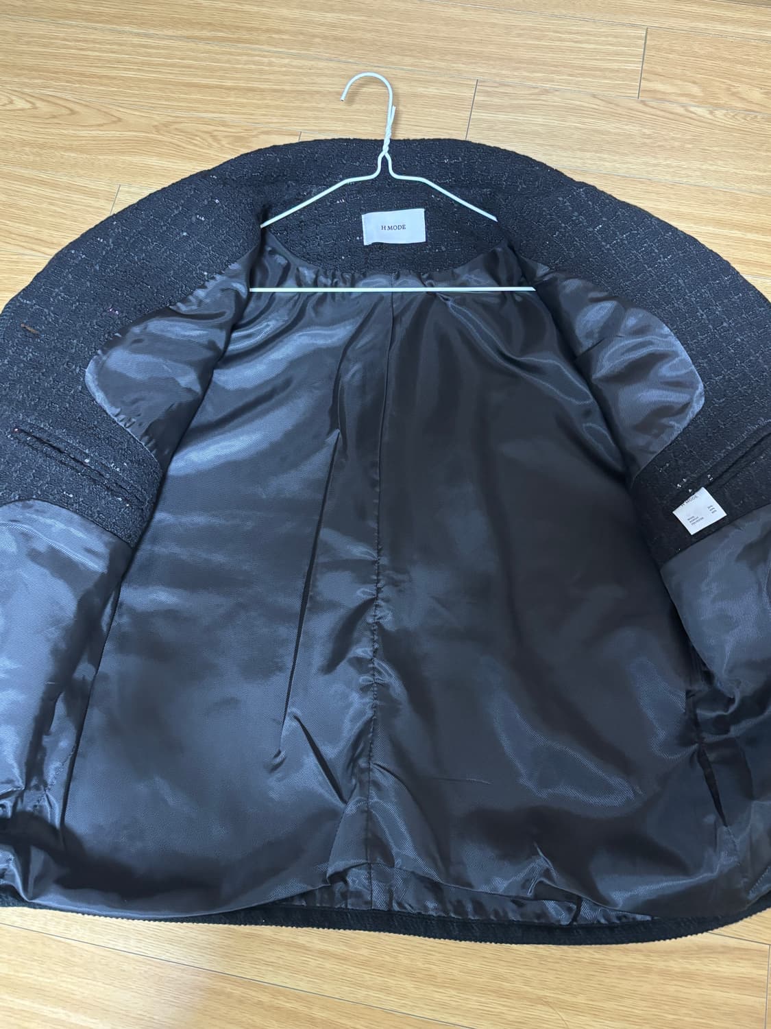 에이치모드 트위드 자켓 블랙 상품이미지3