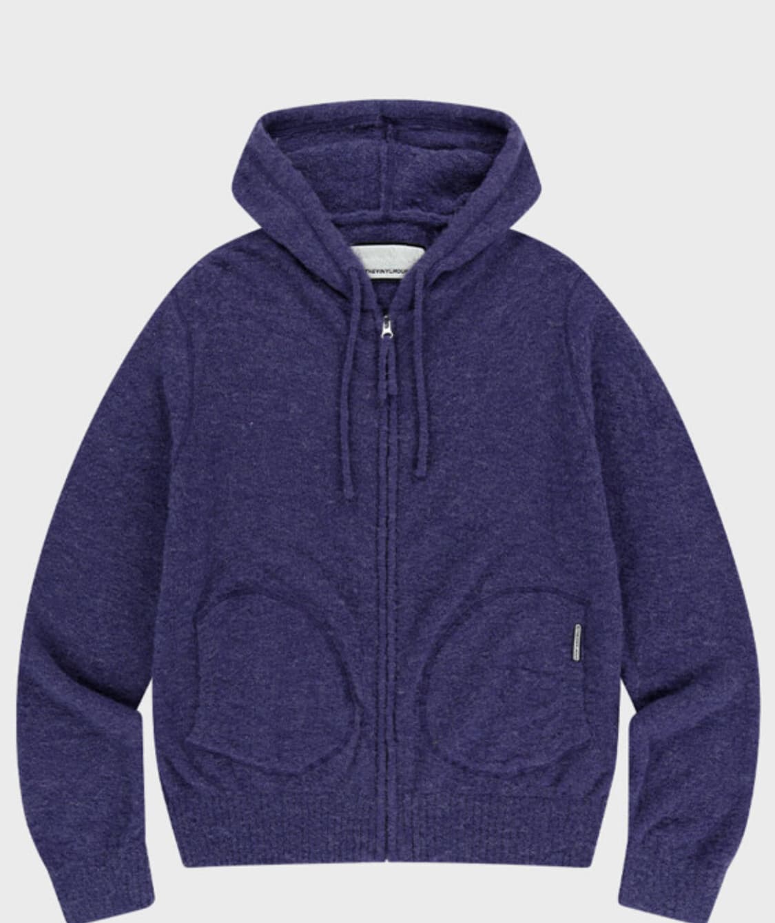 더바이닐하우스 ROUND POCKET KNIT ZIP-UP 상품이미지2