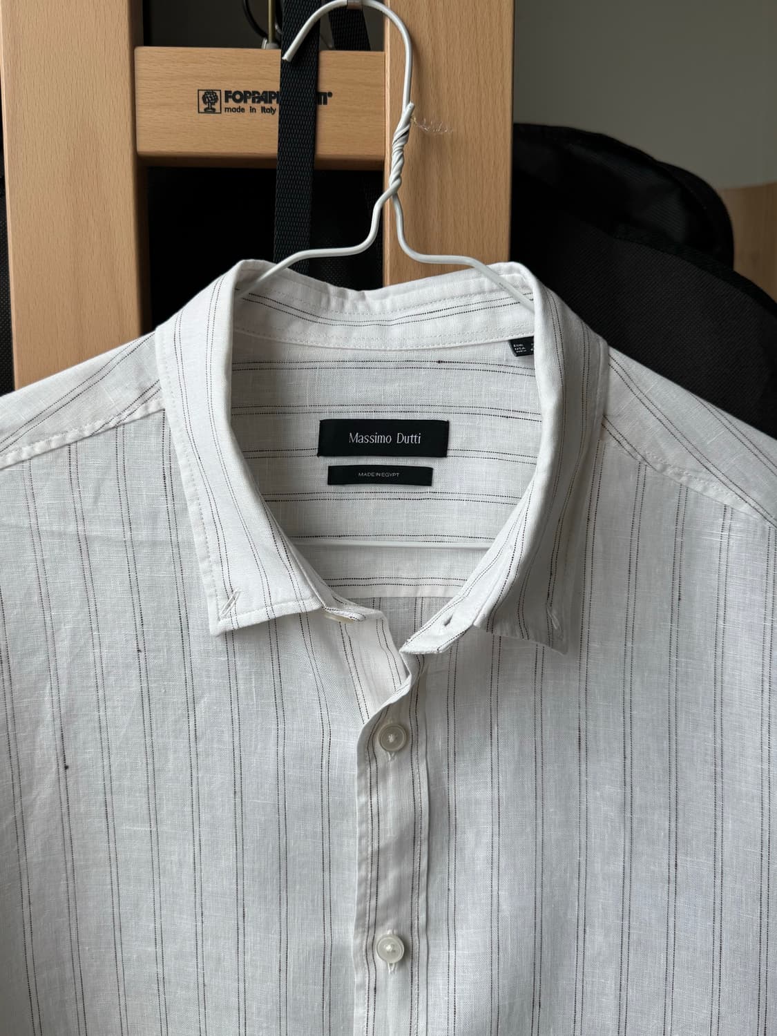 Massimo Dutti 마시모두띠 린넨 스트라이프 셔츠 XL 상품이미지8