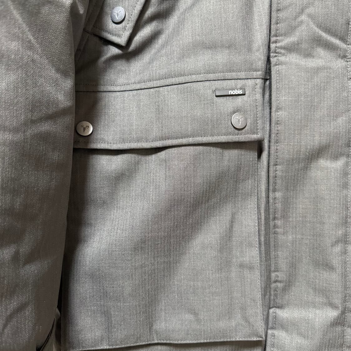 노비스 야테시 다운패딩 스틸 그레이 롱패딩 상품이미지4