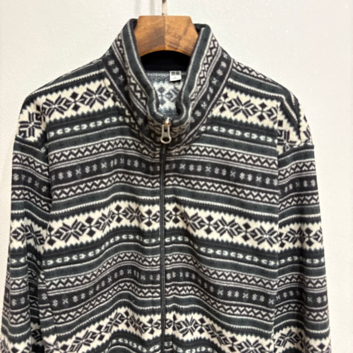 유니클로 노르딕 패턴 후리스 집업 자켓 L 상품이미지3