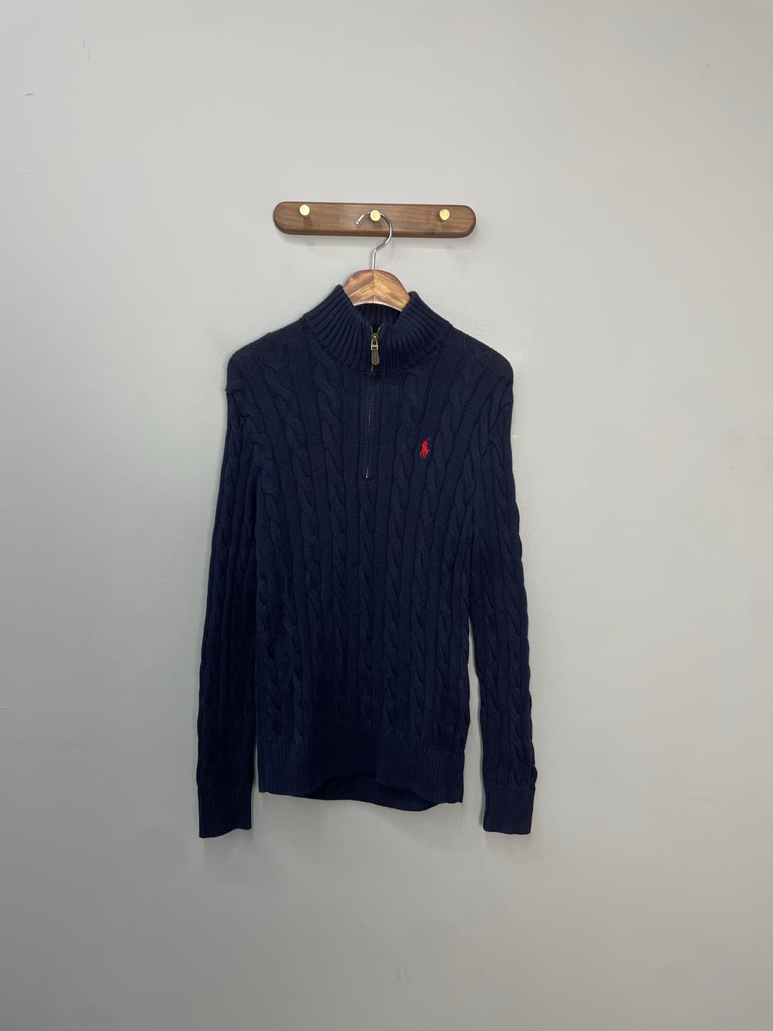 폴로 랄프로렌 네이비 반집업 니트 H1896 상품이미지2