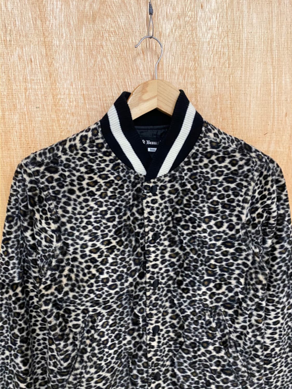 BEAMS BOY leopard fur jacket 빔즈 보이 호피 퍼 상품이미지4