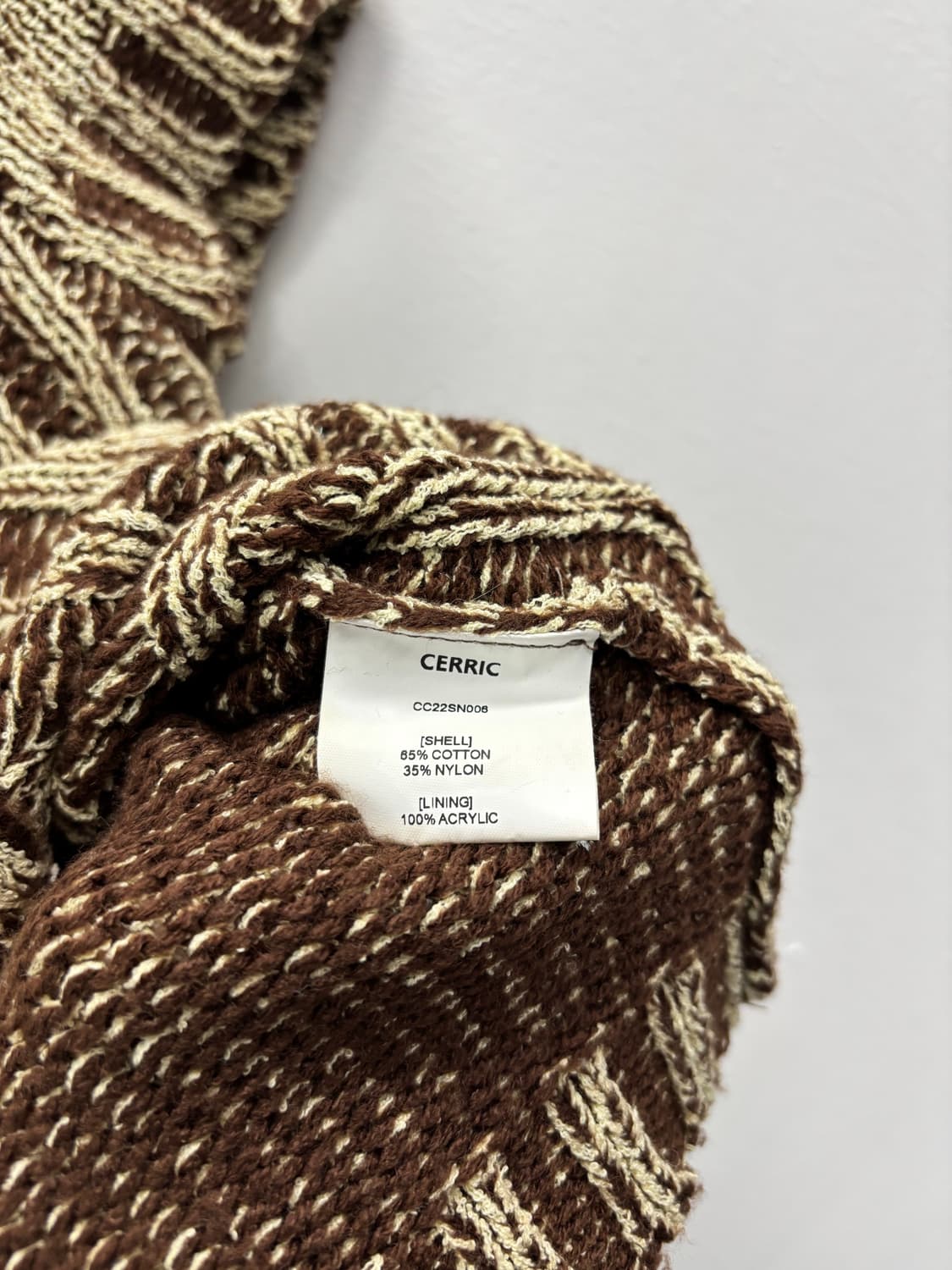 CERRIC(세릭) 케이블 칼라 반팔 니트 상품이미지3