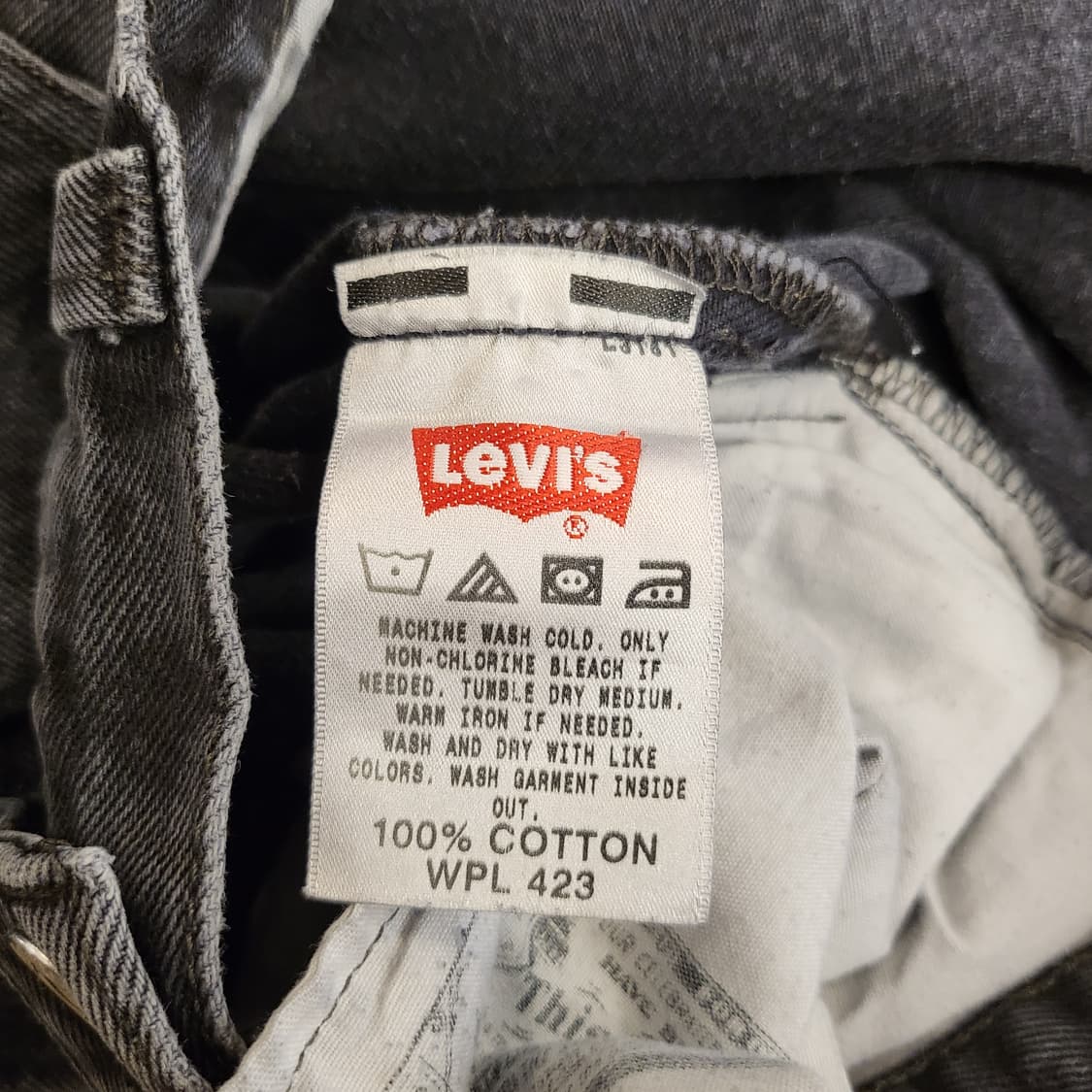 Levi's 오리지널 리바이스 501 블랙진 상품이미지4