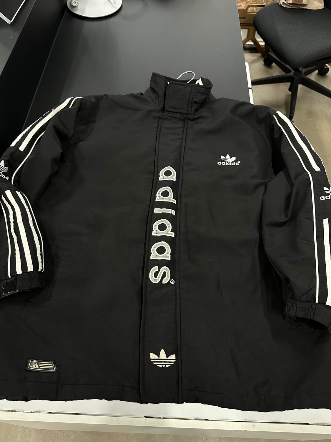 아디다스 90s 올드스쿨 파이어버드빅로고 트랙 누빔점퍼 상품이미지6