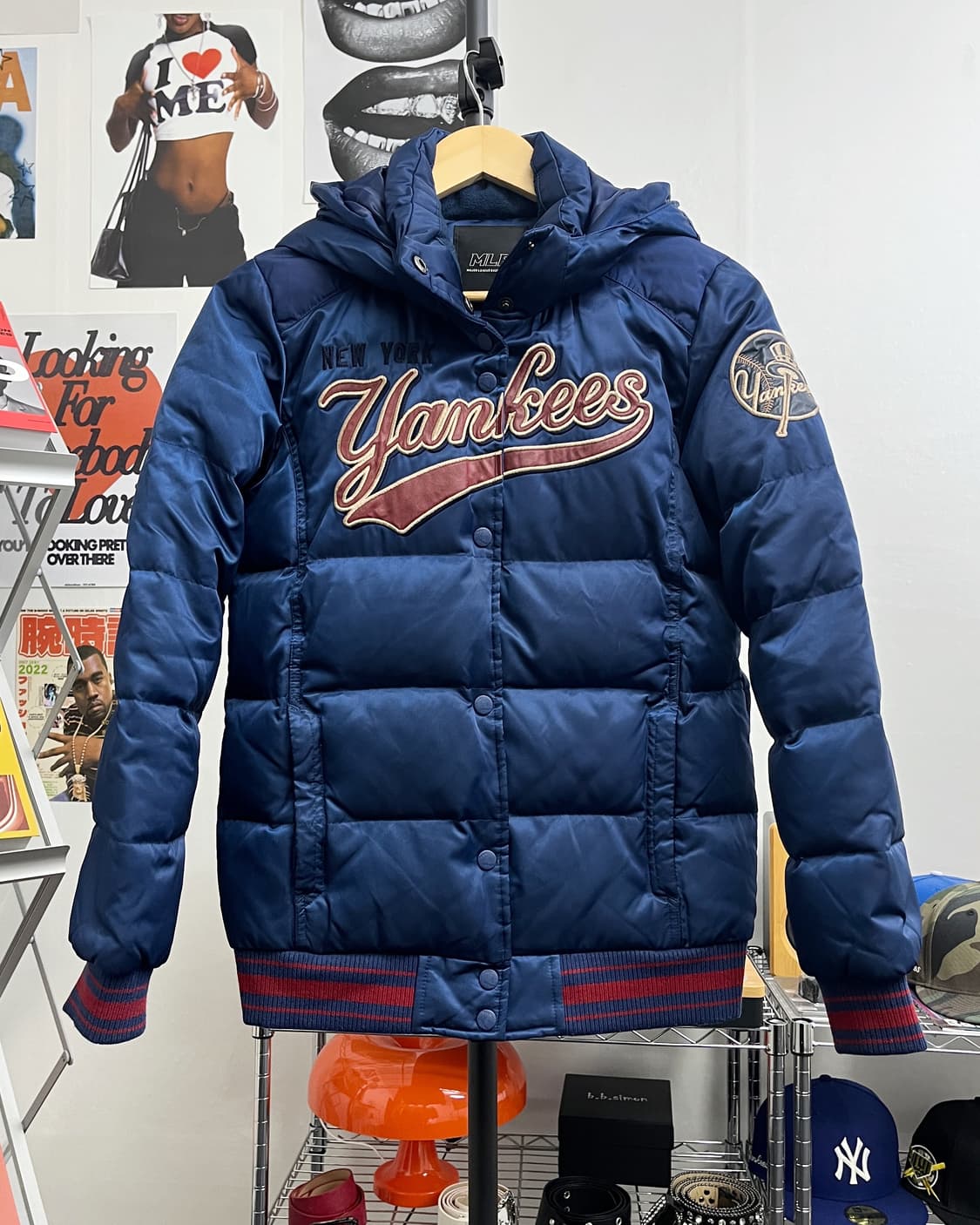 MLB 00s 뉴욕 양키즈 올드스쿨 패딩 점퍼 상품이미지5