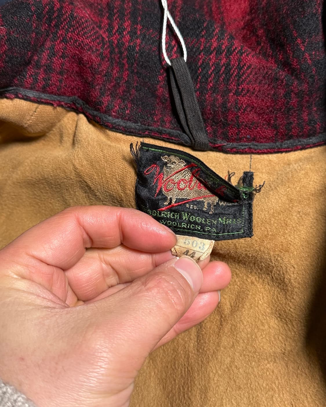 30-40‘s 울리치 플래드 체크 매키노 크루저 자켓 44 상품이미지4