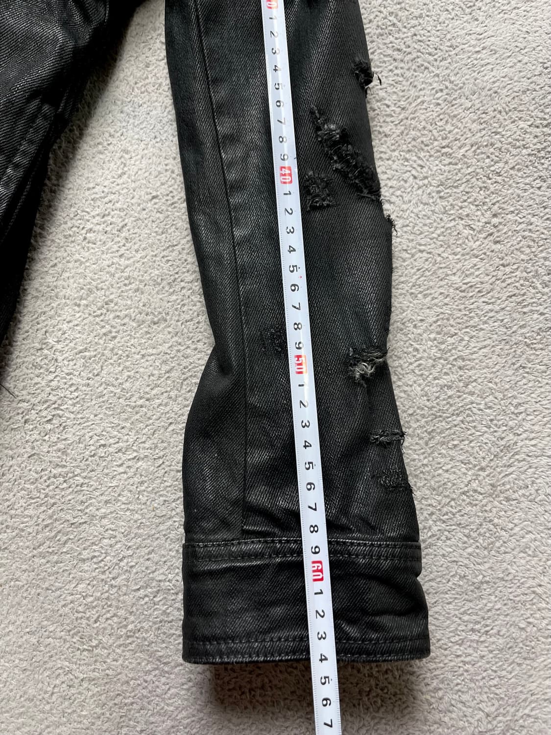 [L] LOPE 코팅진 데님자켓-100-105 상품이미지3