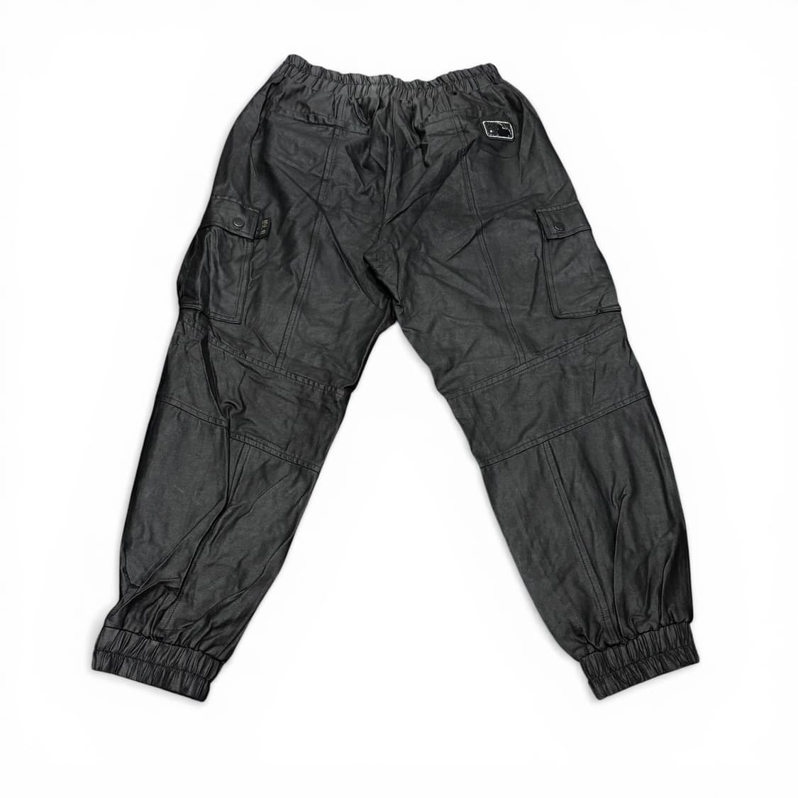 M MLB X KYE 카이 블랙 레더 카고 조거팬츠 상품이미지2