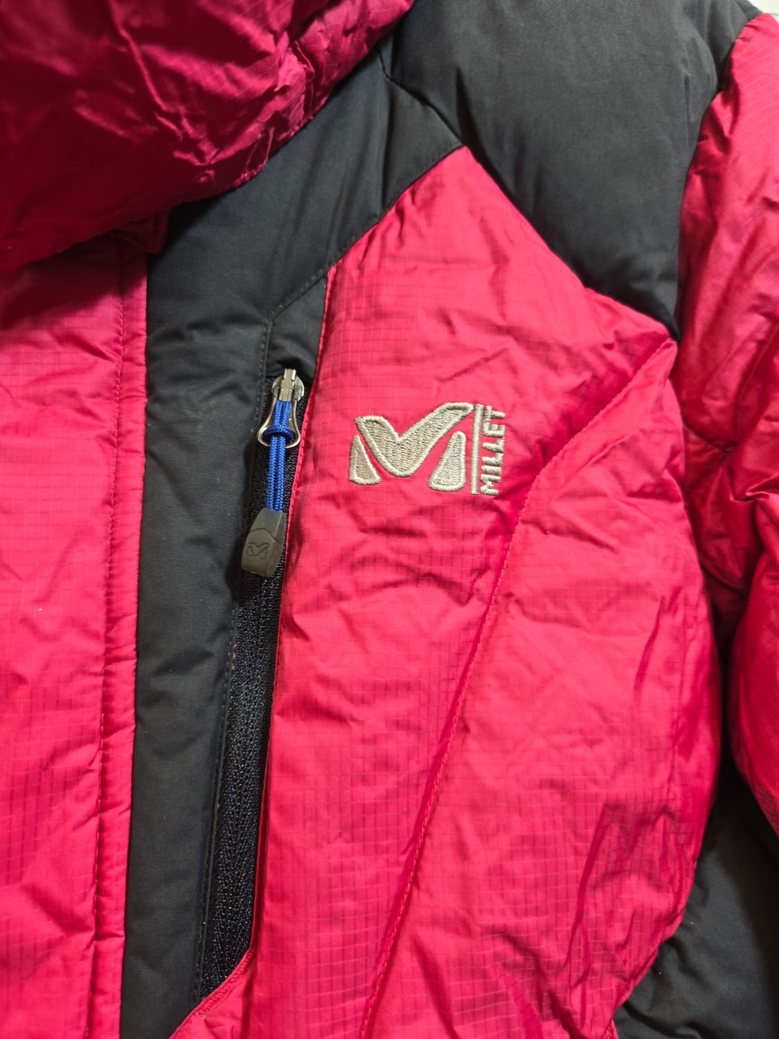 밀레 여성 패딩 95 핑크/블랙 상품이미지5