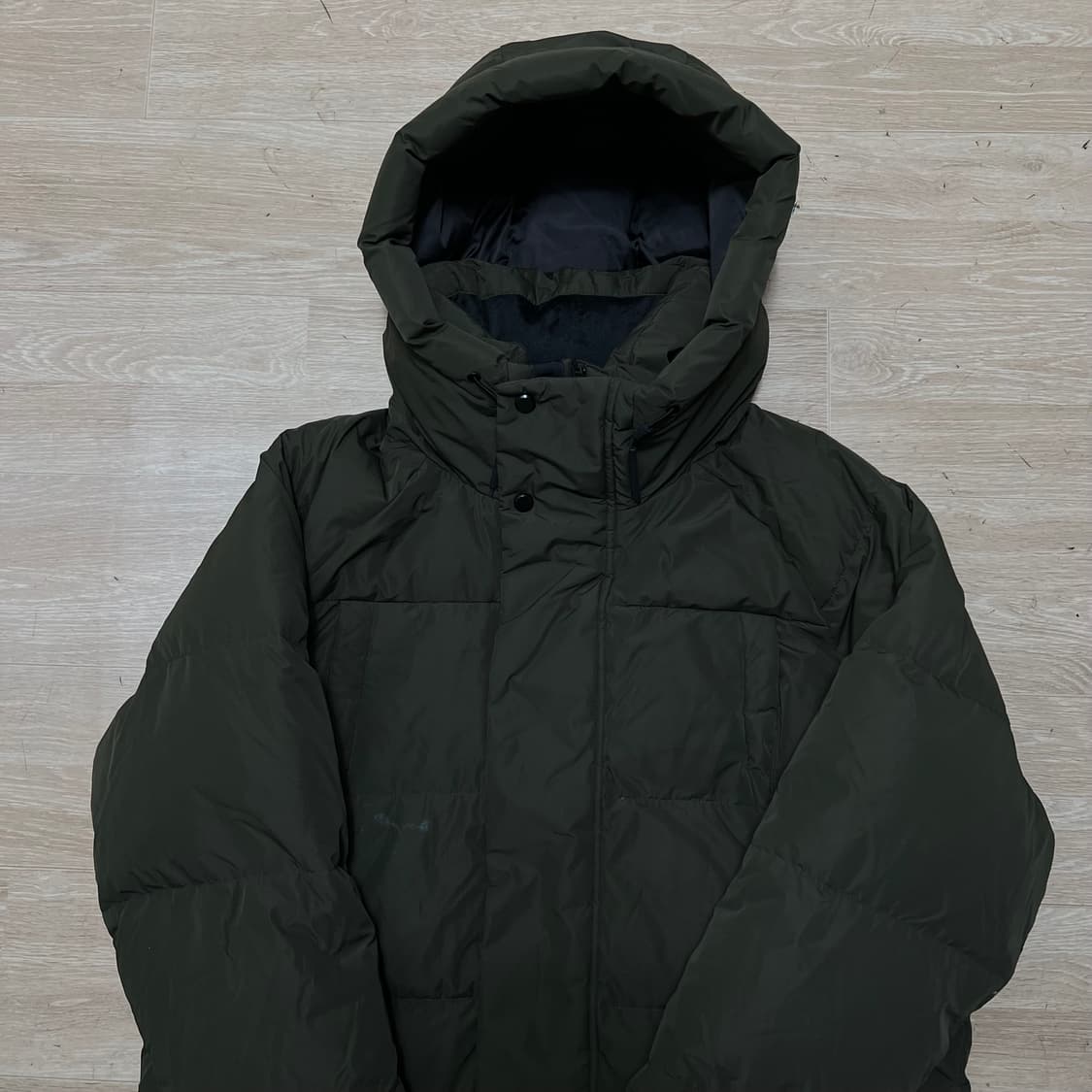 탑텐 폴라리스 덕다운 후드 롱패딩 점퍼 [카키] M/95 상품이미지2