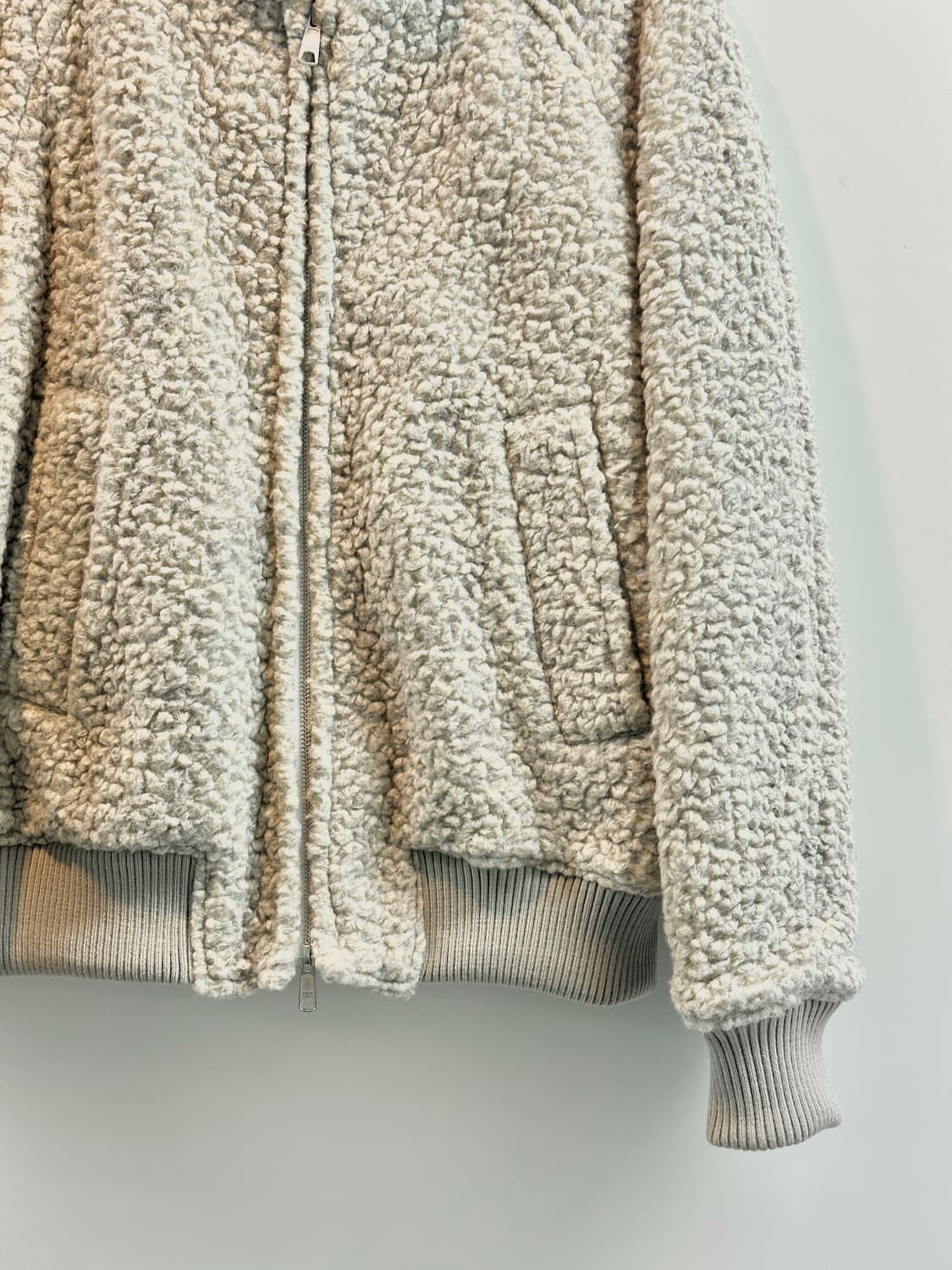 AFTER PRAY 애프터프레이 한정판 부클 자켓 M (크림베이지/민트급 상품이미지3