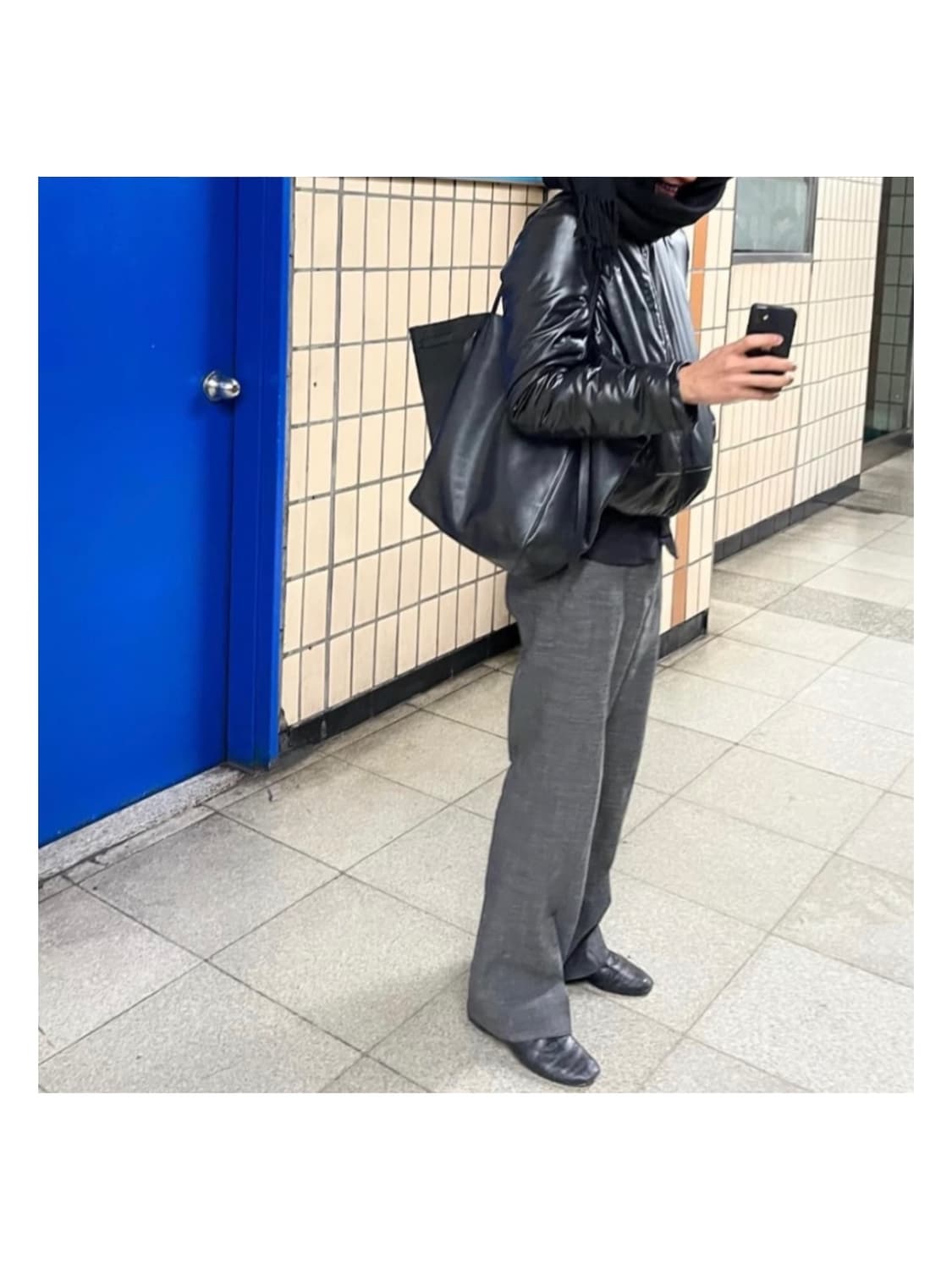 올드 셀린느 카바스 호리즌탈 레더 숄더백 셀린 아카이브 보스턴 피비파일로 상품이미지7