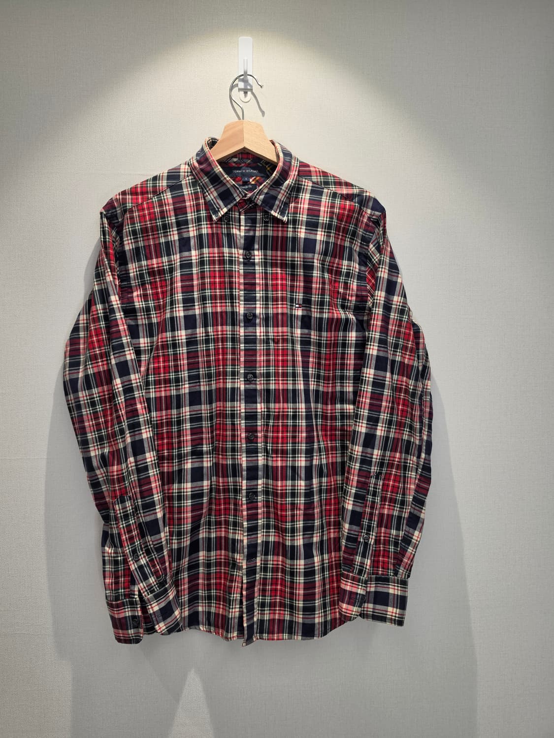 Tommy hilfiger 타미힐피거 레드 체크 셔츠 상품이미지1