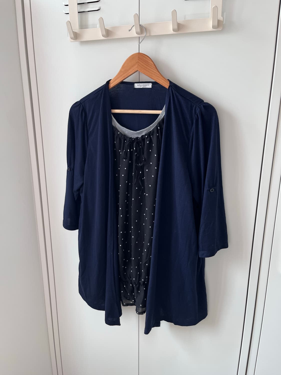 Naturalstore calof 도트 레이어드 바선생 원피스 상품이미지2