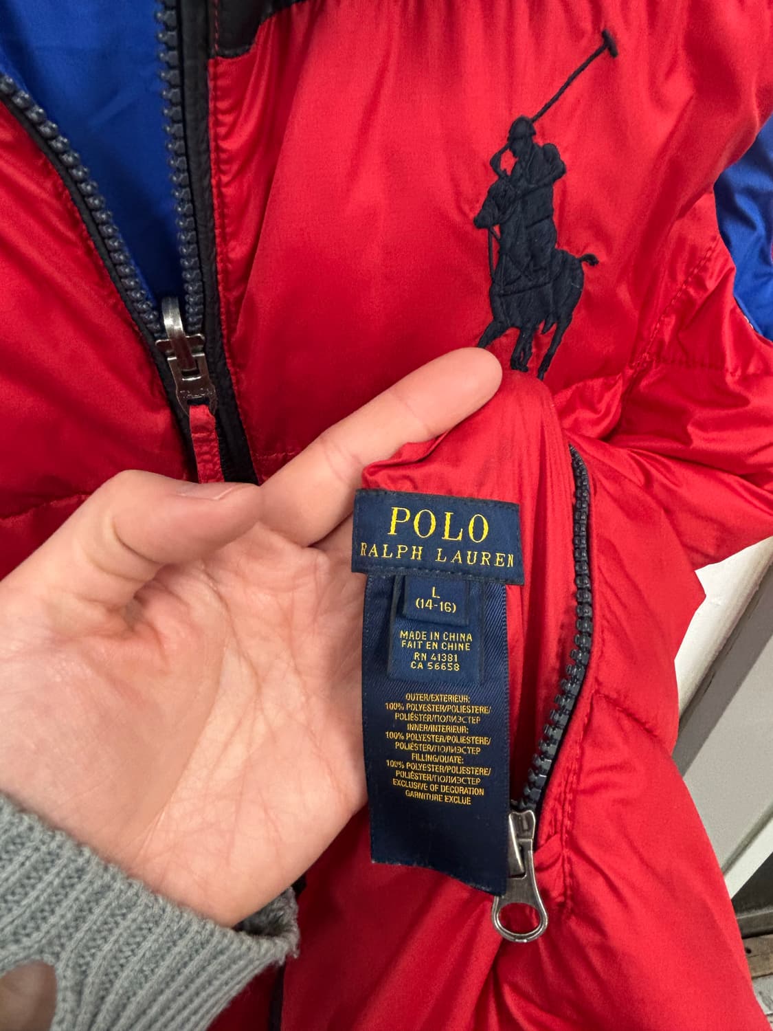 폴로랄프로렌 리버시블 패딩조끼 상품이미지6