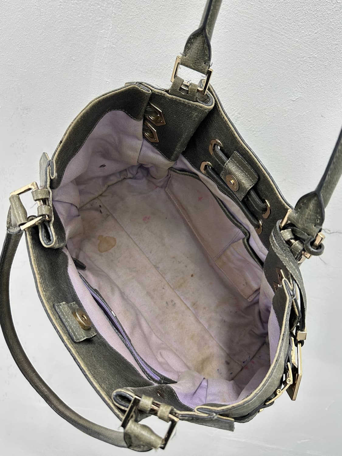 Bruno Magli khaki vintage shoulder bag 상품이미지9