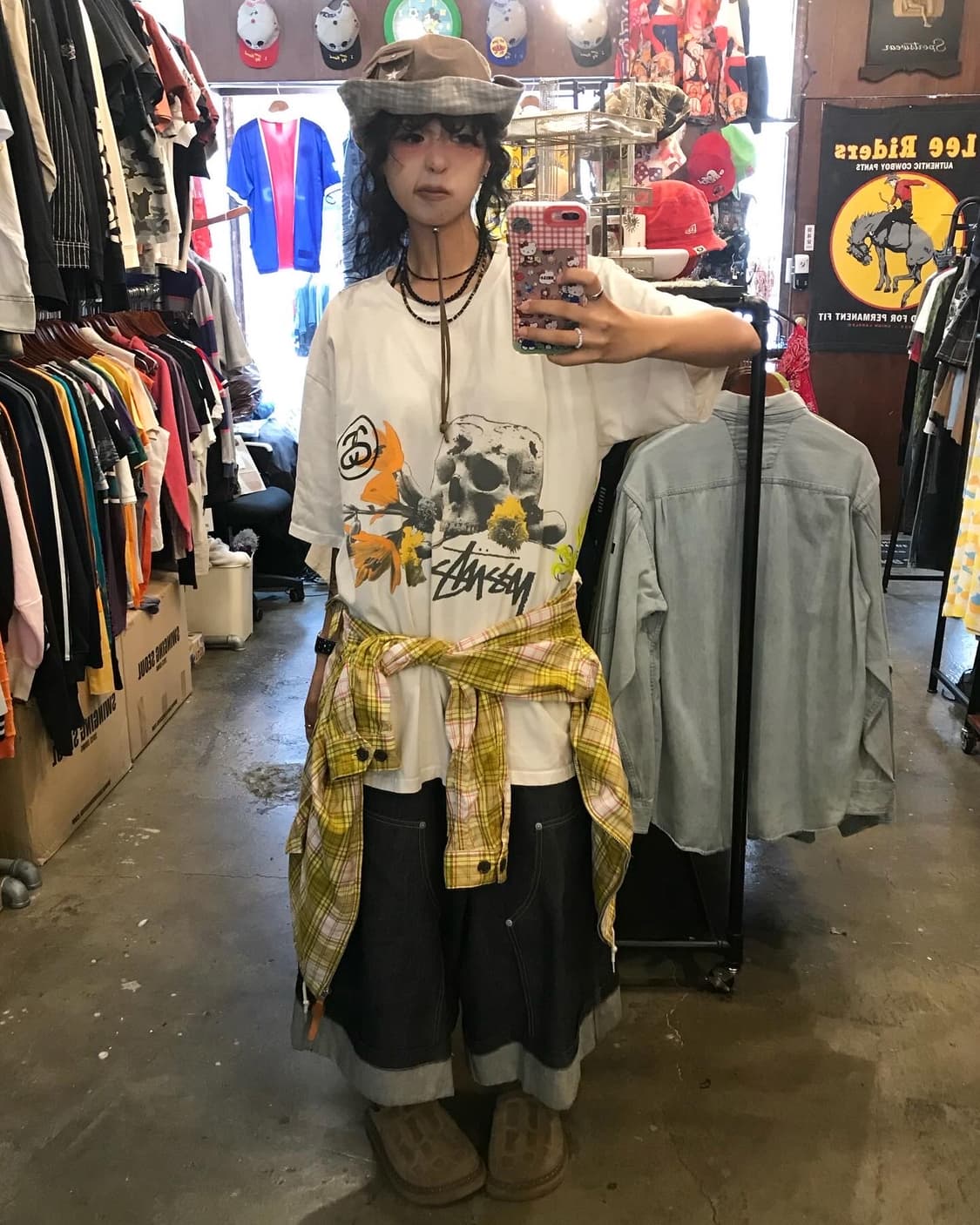 Stussy Check Pattern Hooded Jacket 상품이미지3