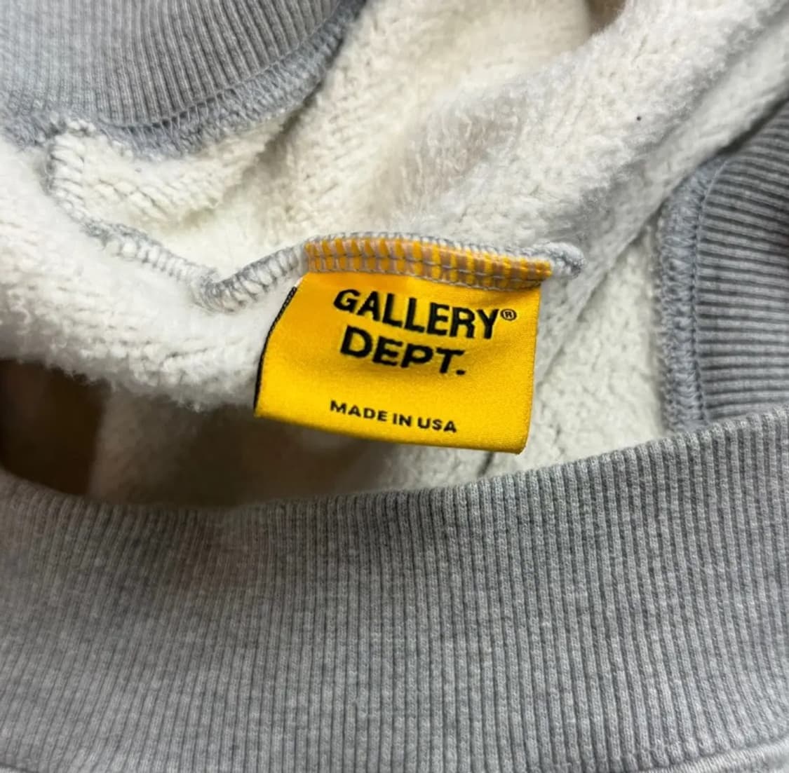 [정품] Dept 드 라 갤러리 그레이 오버 프린팅 후드티 L 상품이미지4