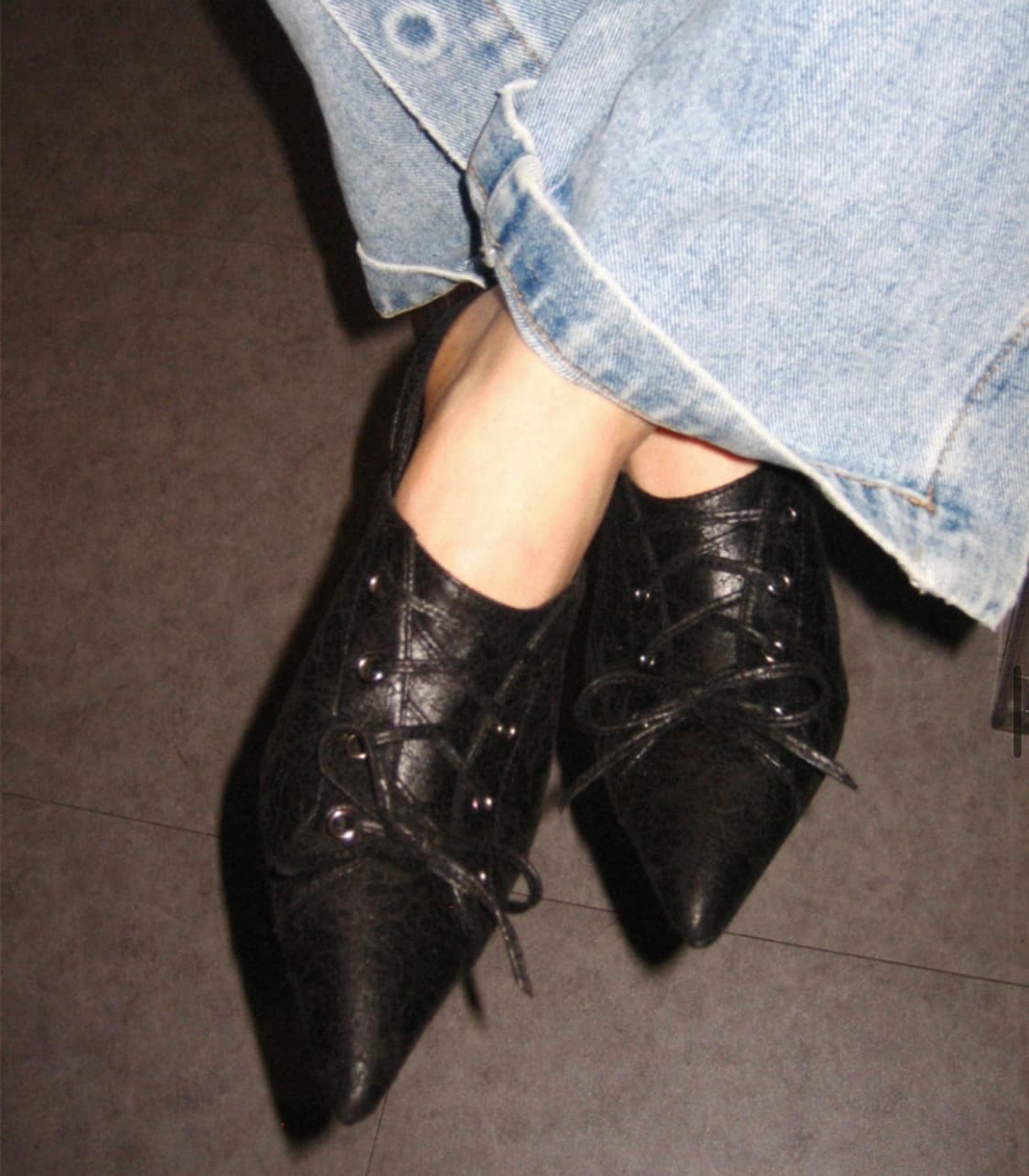 루루서울 힐 boggy slingback 250 [black] 상품이미지6