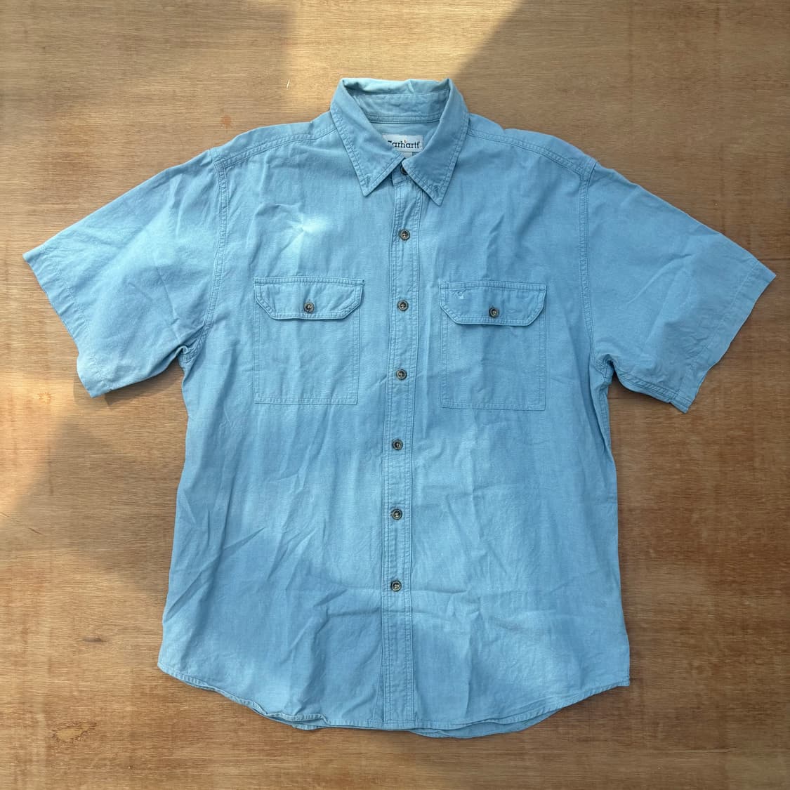  Carhartt Washed Sky Blue Work Shirt 상품이미지1