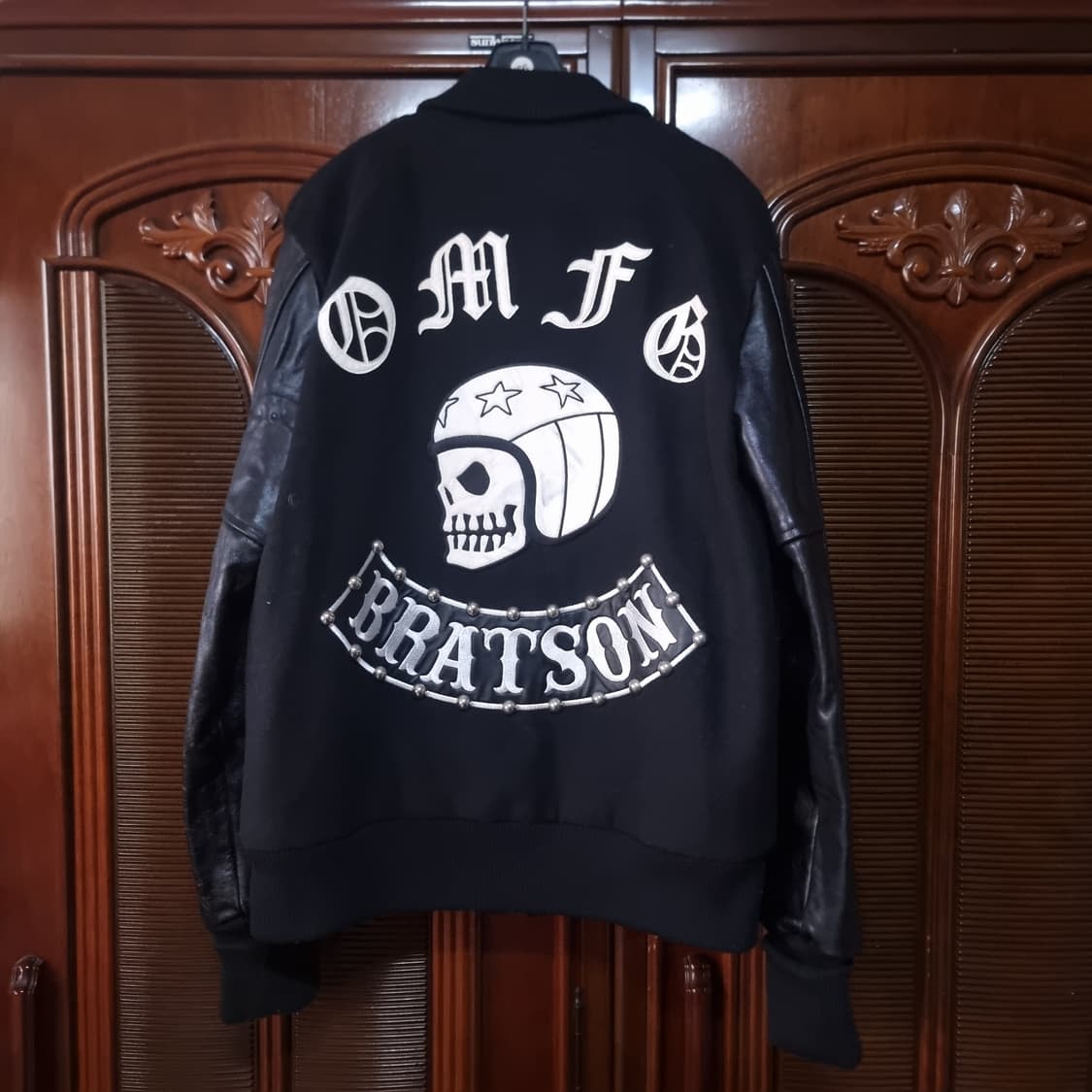[BRATSON]14F/W 스컬 빅 로고 블랙 스타디움 자켓 상품이미지4