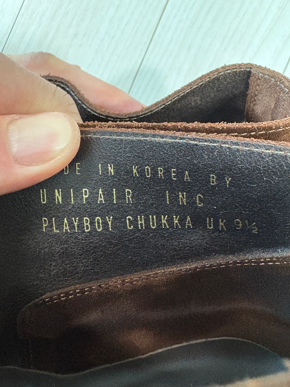 유니페어 플레이보이 처카부츠 uk9.5 상품이미지5