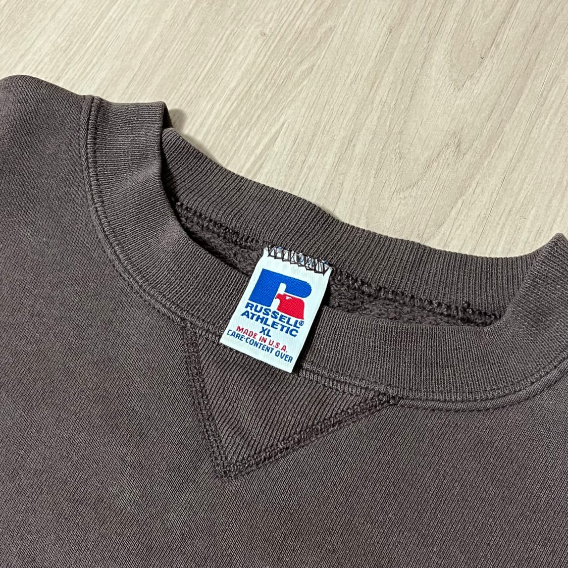 [XL] 90s 빈티지 러셀 스웻셔츠 맨투맨 초코브라운 상품이미지2