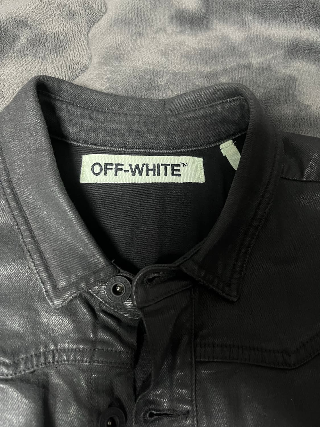 오프화이트 코팅 오버데님자켓 Size M 상품이미지5