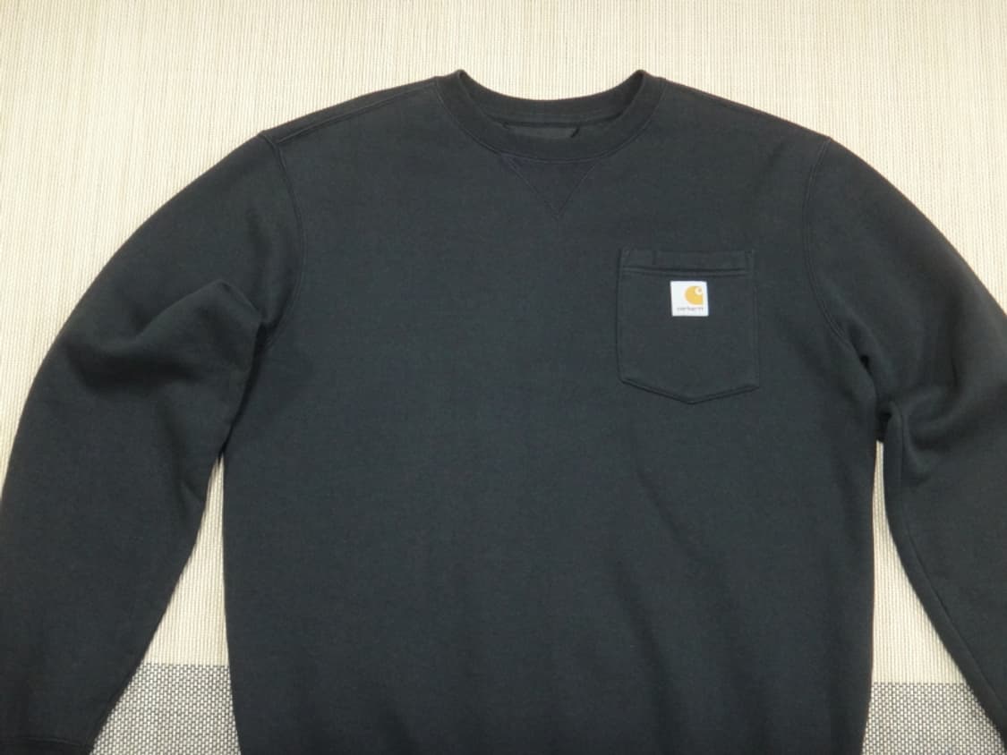 (M) 칼하트WIP 남성 기모안감 포켓 크루넥 티셔츠 상품이미지3