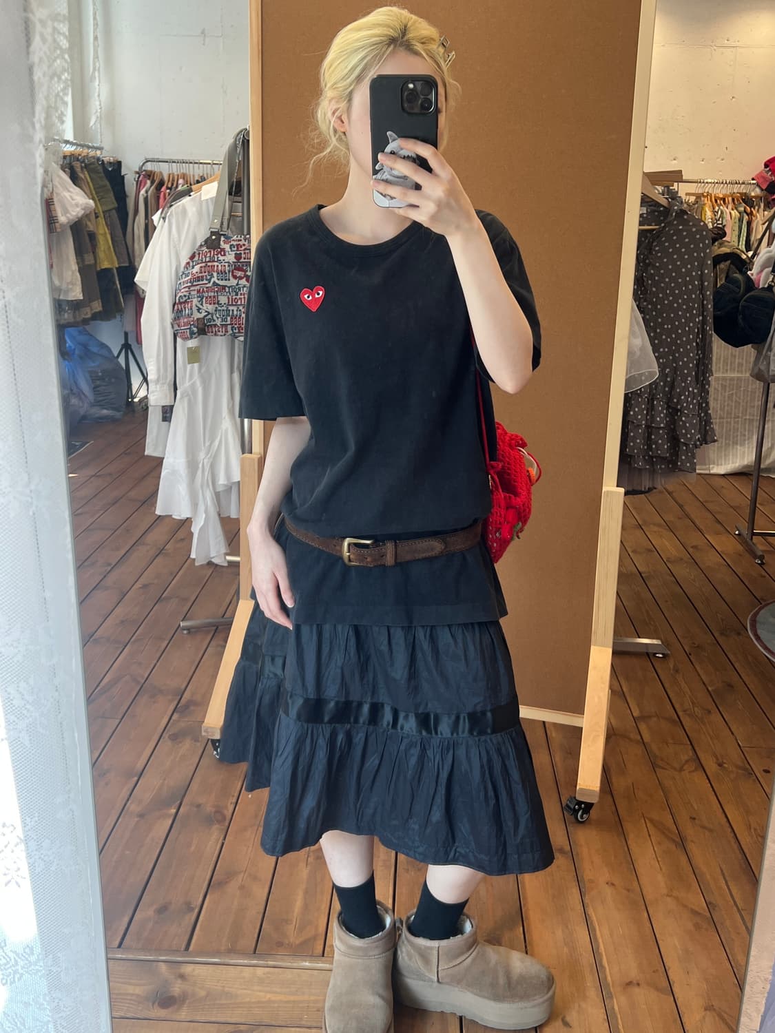 꼼데가르송 블랙 베이직 반팔 상품이미지5