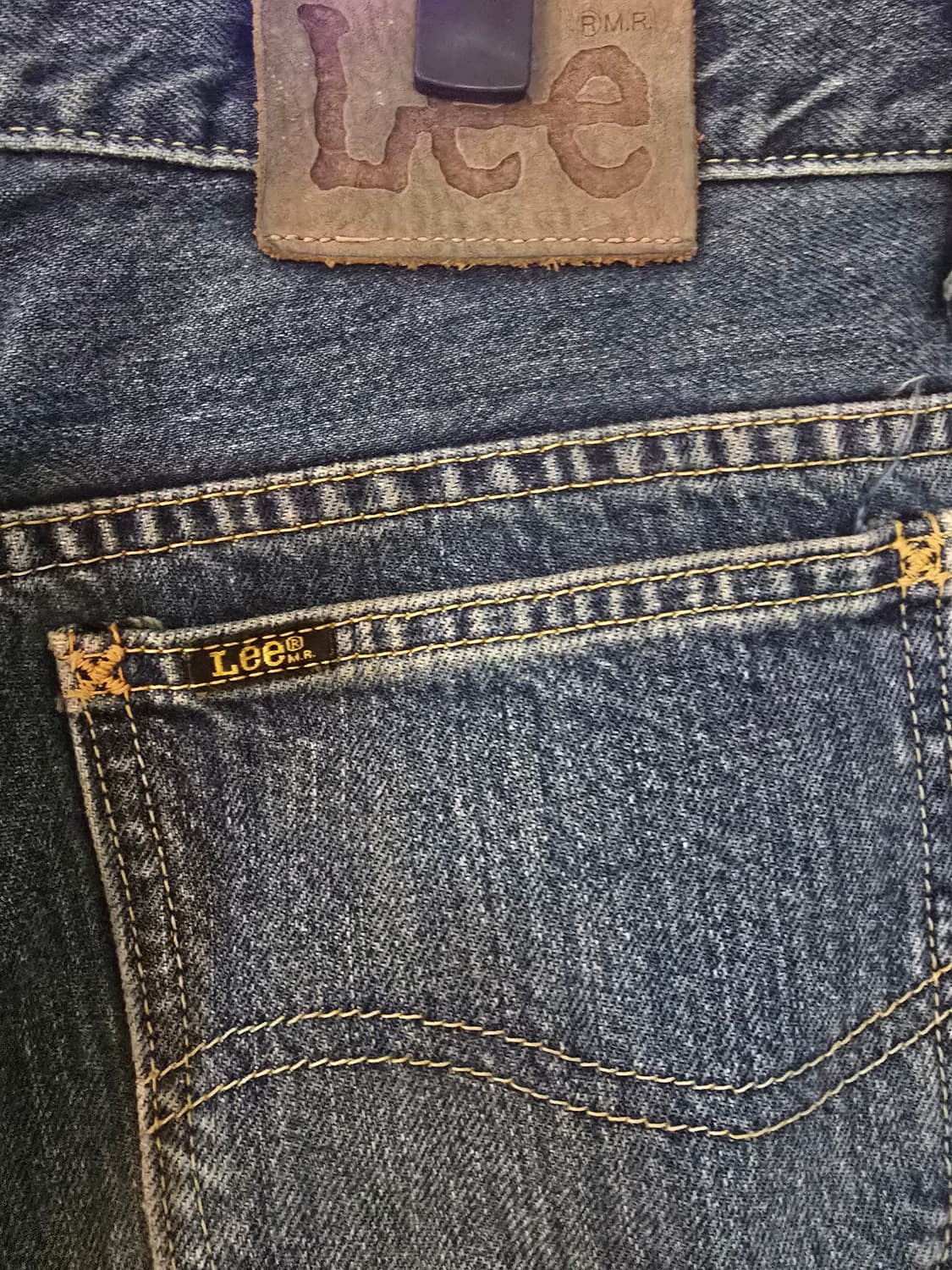 일본 리 Lee 세미부츠컷 데님진 33사이즈입니다. 상품이미지4