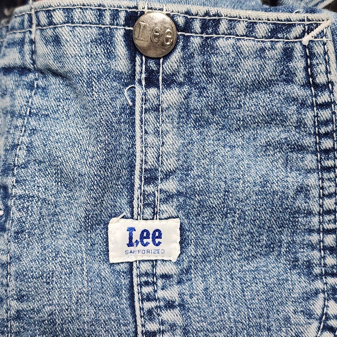 일본) LEE 오버롤 카펜터 빅사이즈 멜빵바지 36 상품이미지7
