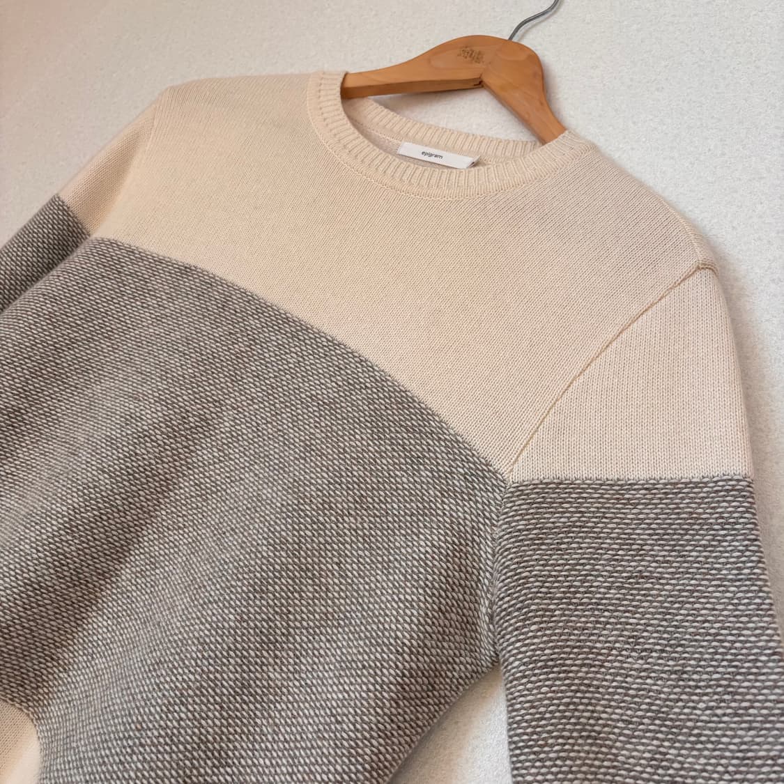 에피그램 시리즈 S 캐시미어 블렌드 니트 스트라이프  상품이미지4