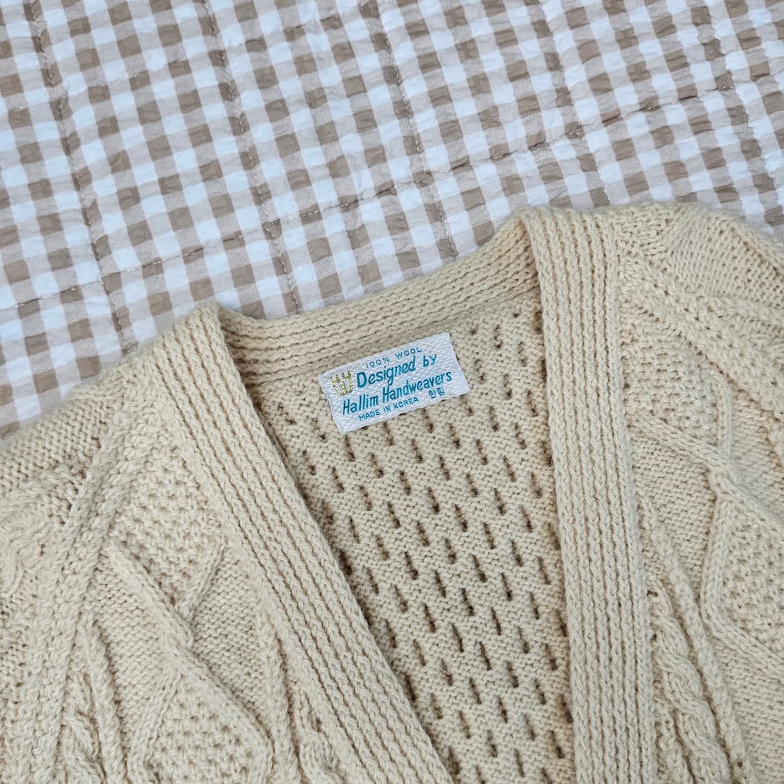 한림수직 울100 니트 가디건 남자100 상품이미지2