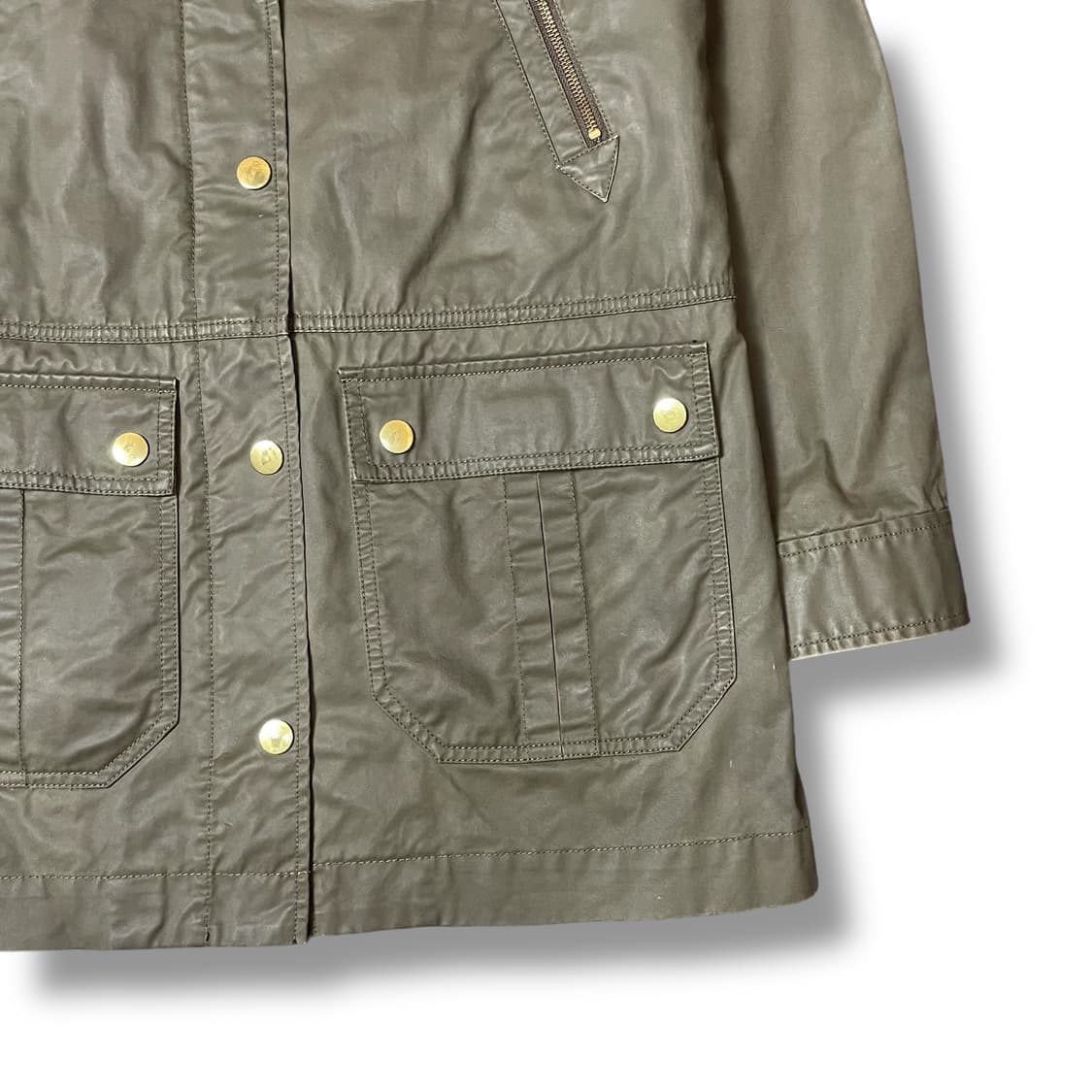 제이크루 카키 사파리 후드 야상 자켓 S 상품이미지4