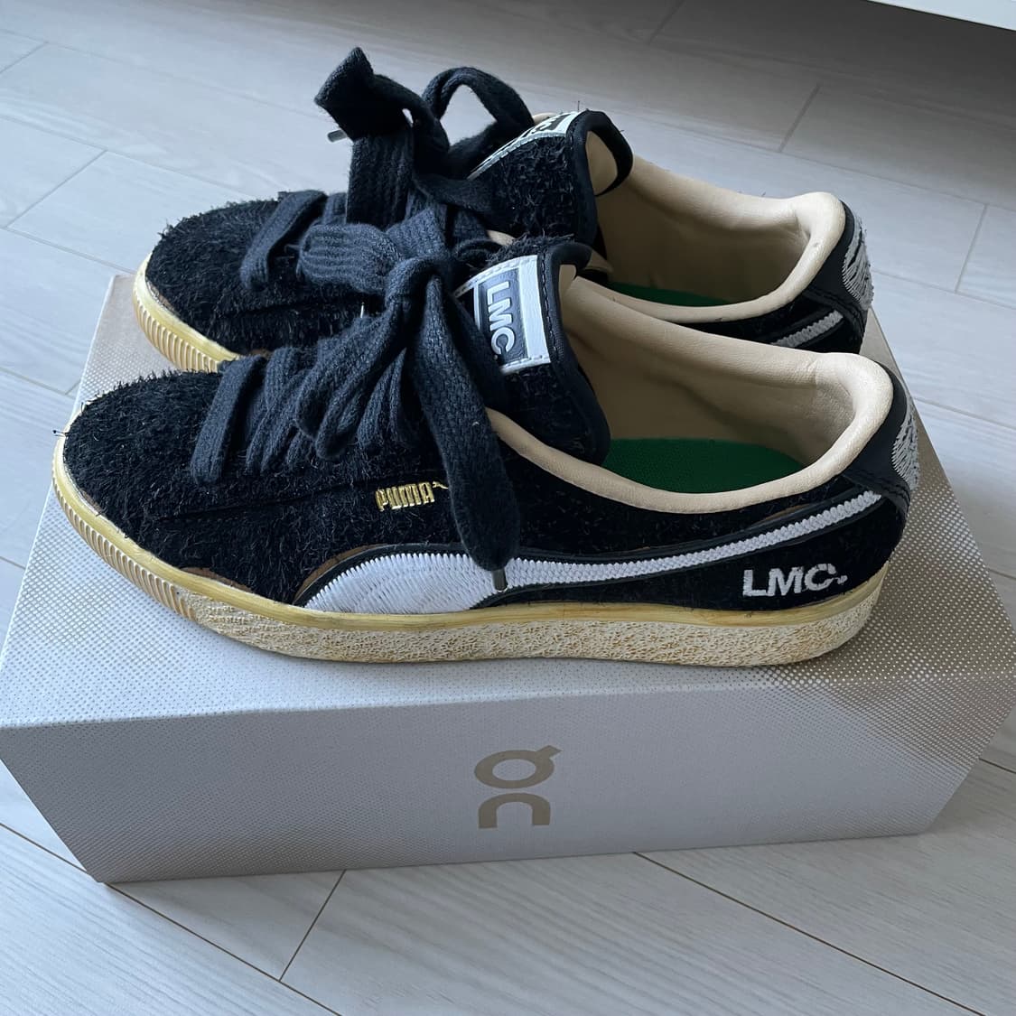 [235siz] puma LMC 스웨이드 빈티지 블랙 상품이미지4