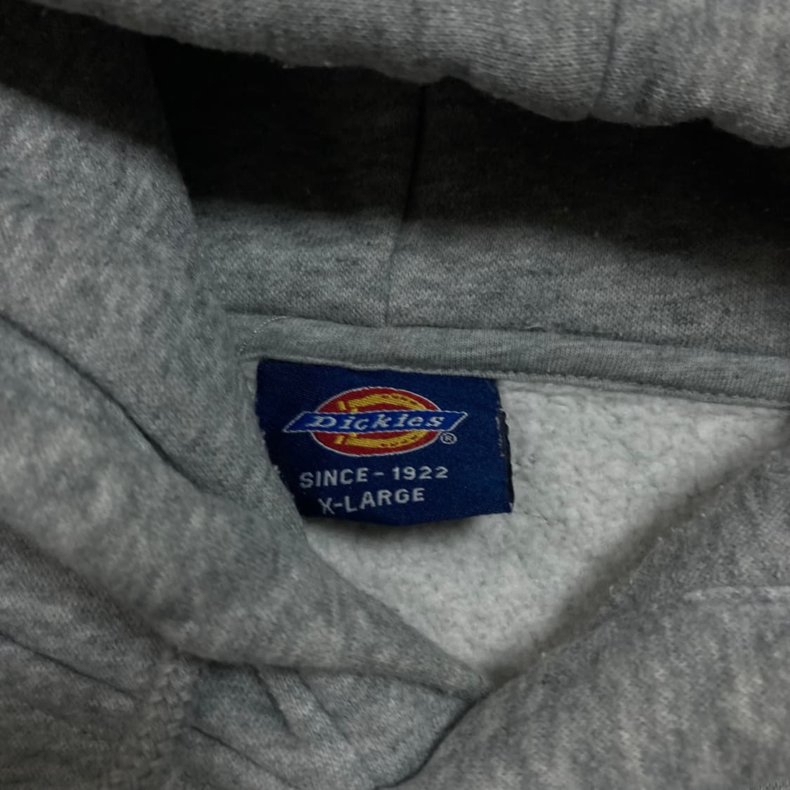 디키즈 스펠아웃 빅로고 그레이 후드티 상품이미지3