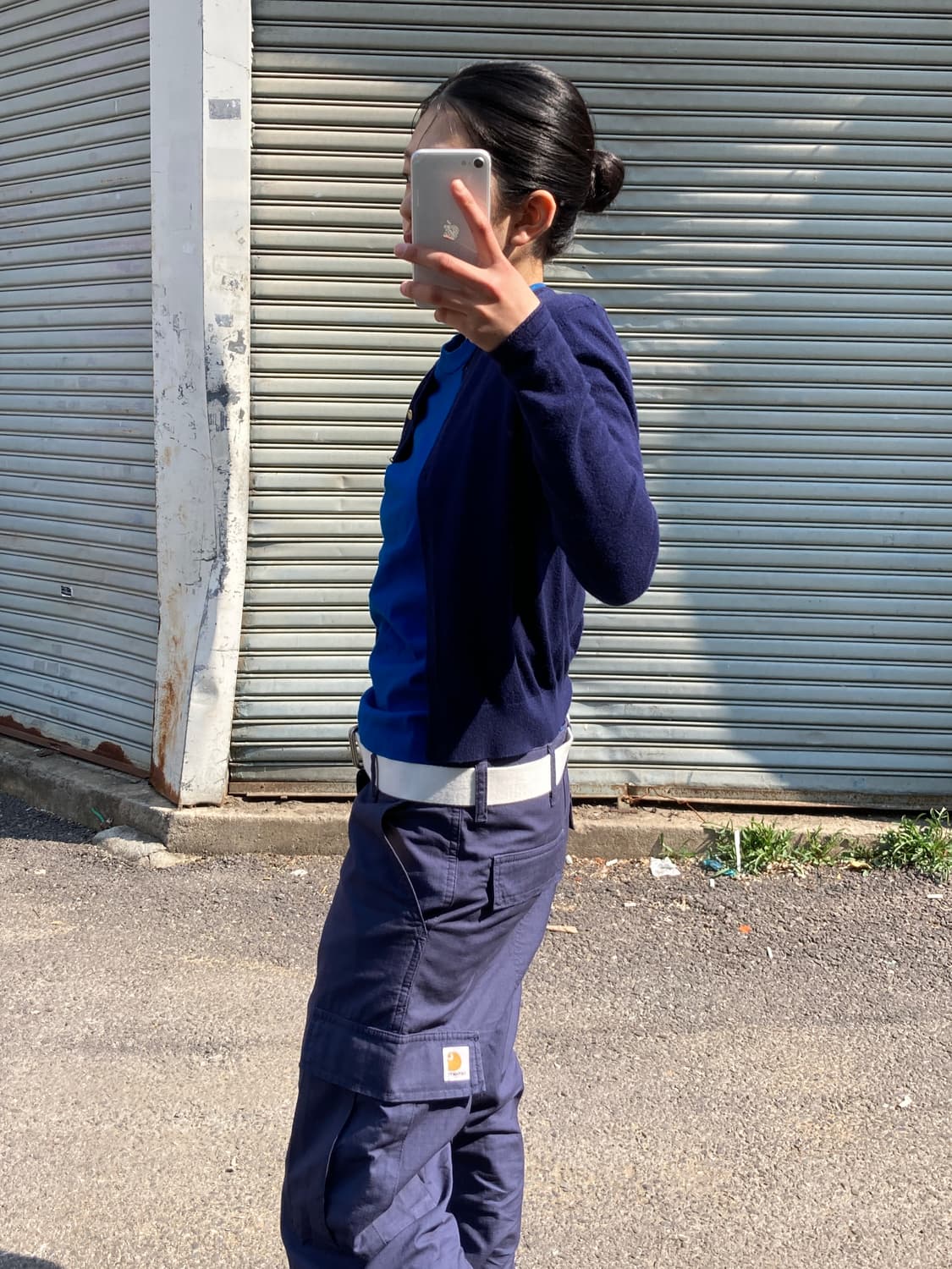 Carhartt 블루 워크 팬츠 상품이미지5