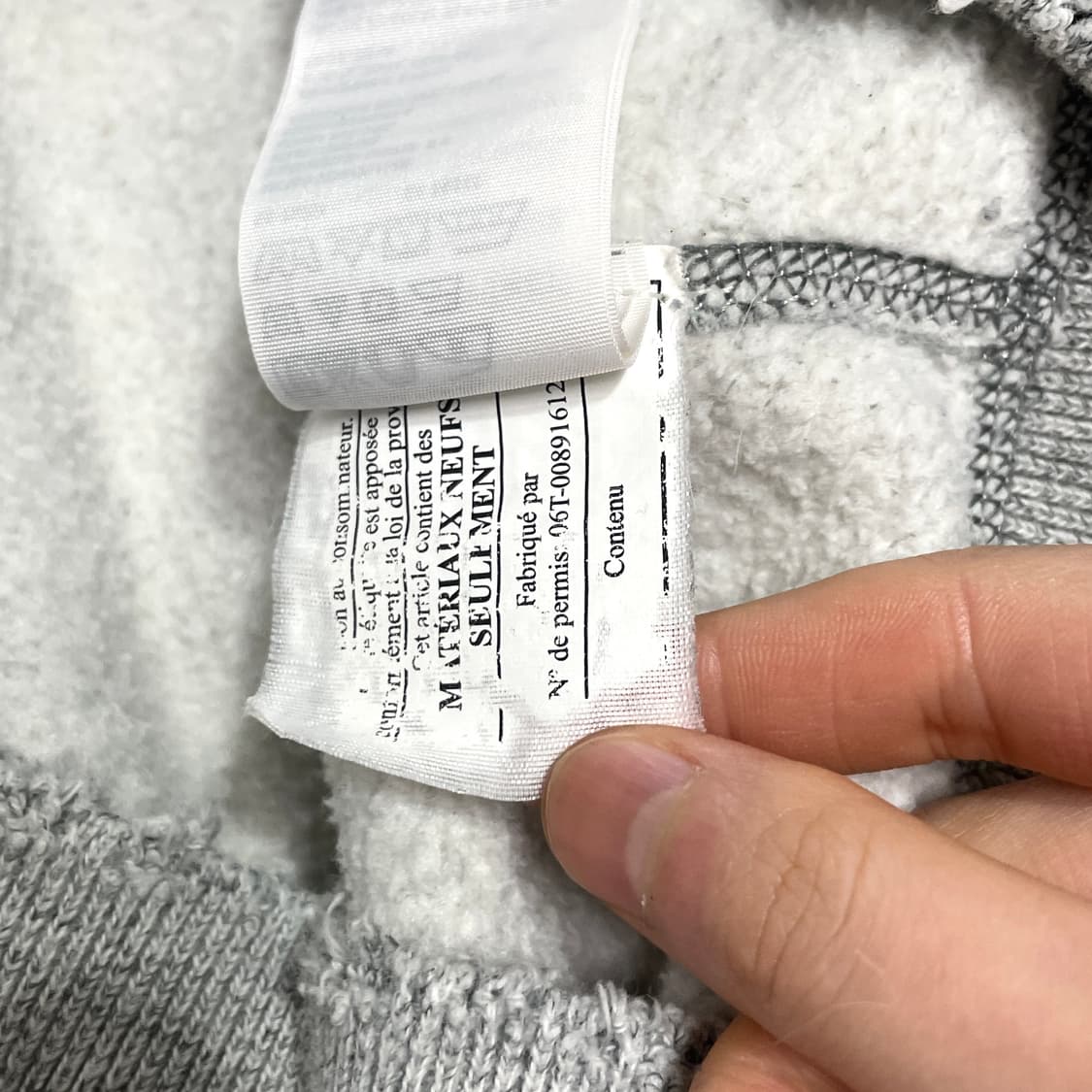 아베크롬비 그레이 기모 후드집업 남성L 상품이미지6