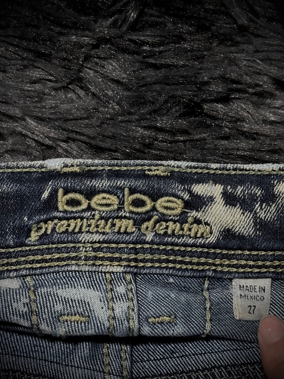 bebe 타이다이 부츠컷 데님팬츠 상품이미지9
