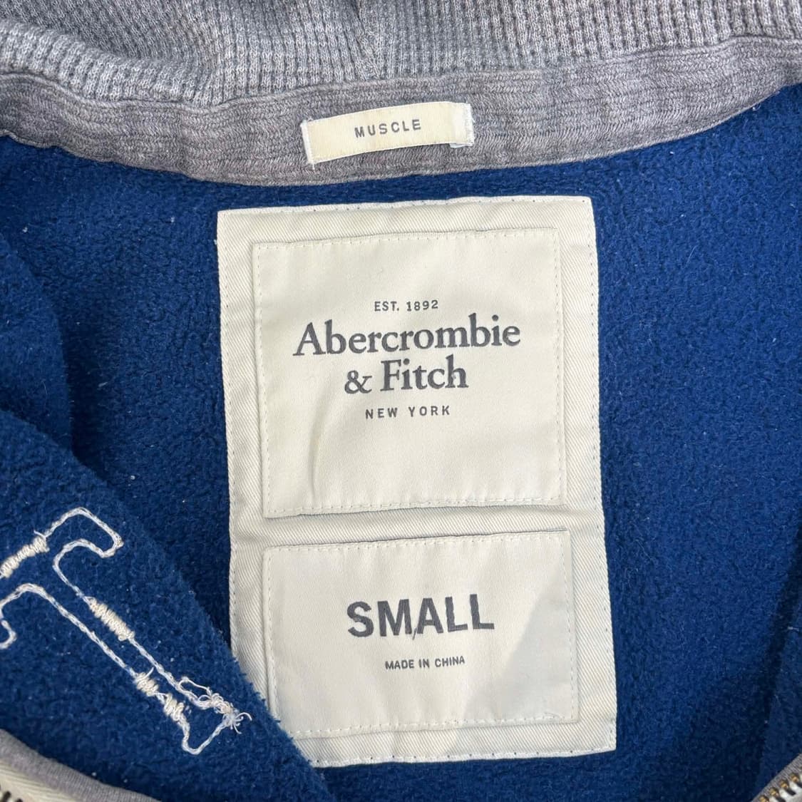 아베크롬비 y2k 올드스쿨 스웻 후드집업 희귀져지(S) 상품이미지4