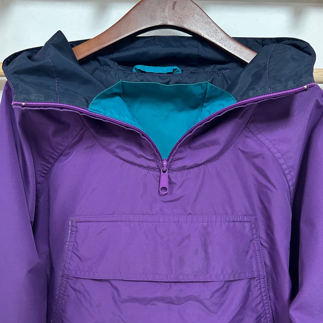 90's 빈티지 컬럼비아 나일론쉘 아노락 풀오버 자켓 상품이미지5