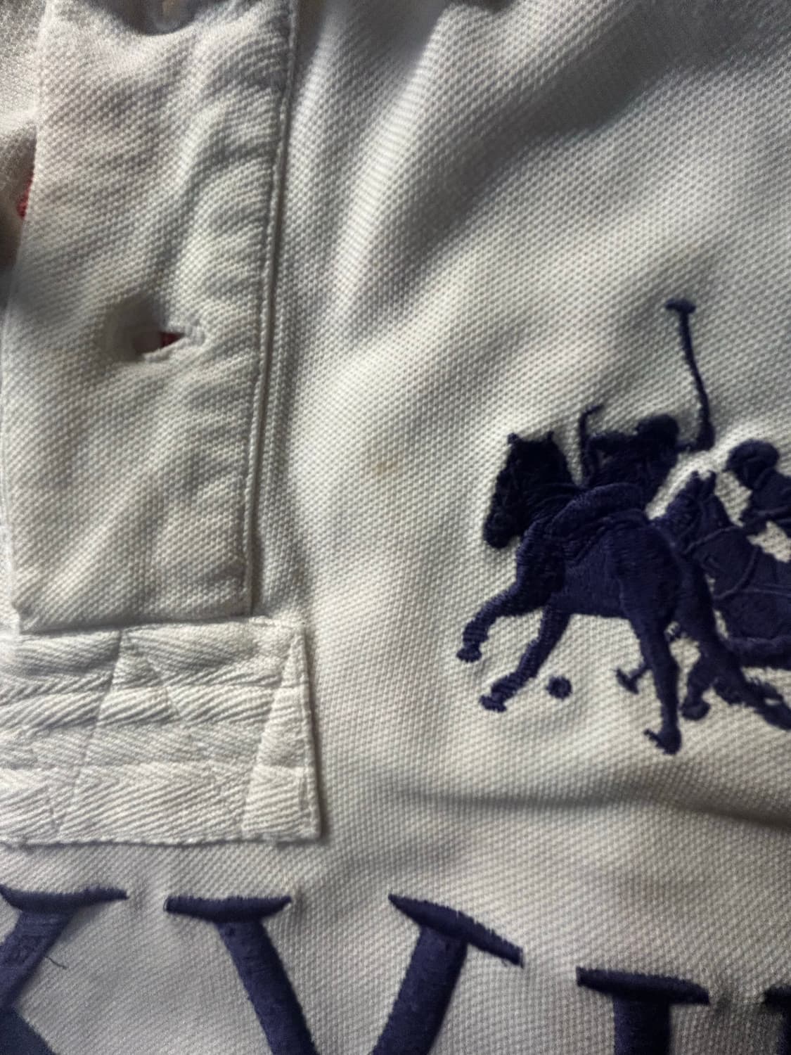 폴로 희귀 빅포니 더블포니 3 LXVII 화이트 반팔 카라티 상품이미지5